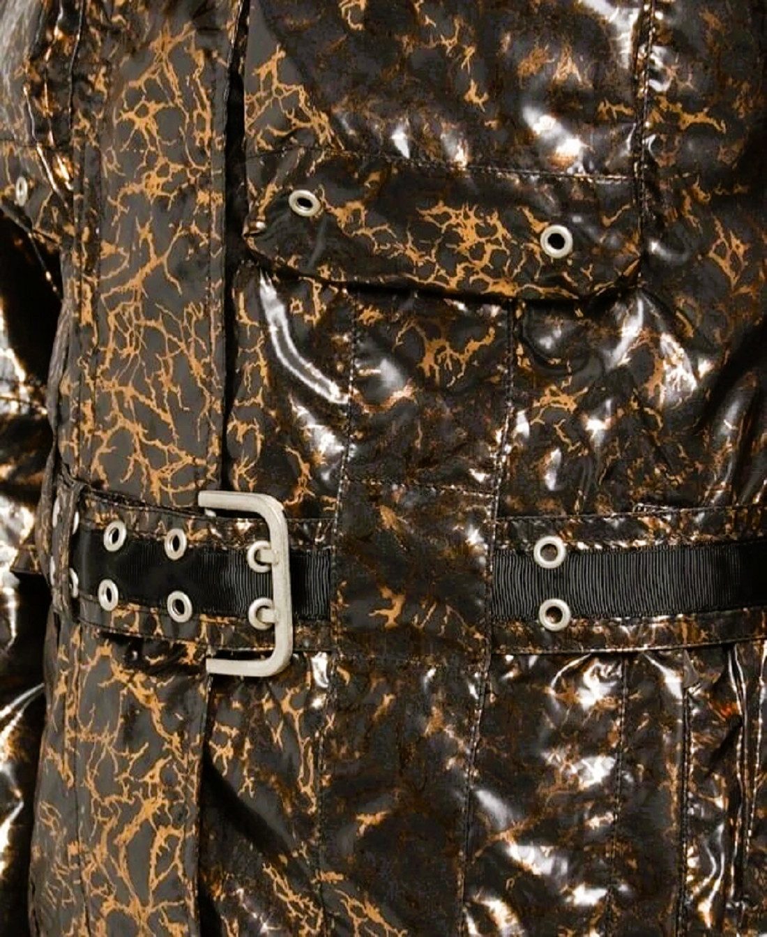 Wellensteyn Kurzjacke Wellensteyn Damen Übergang Ayala AYA- 358 Black/Copper Jacken mit Stehkragen