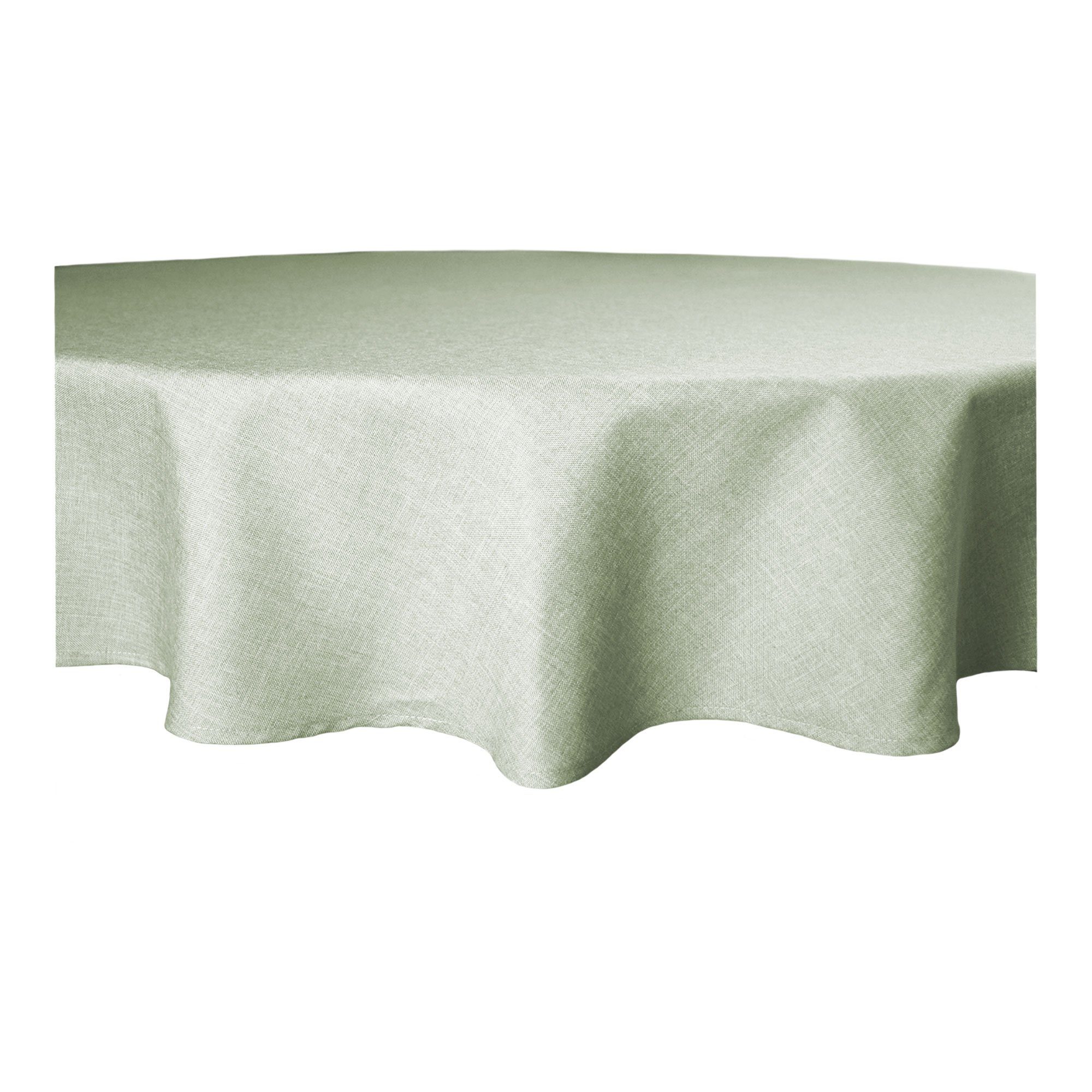 Haus und Deko Tischdecke Tischdecke rund 140 cm Ø beschichtet Leinenoptik w günstig online kaufen