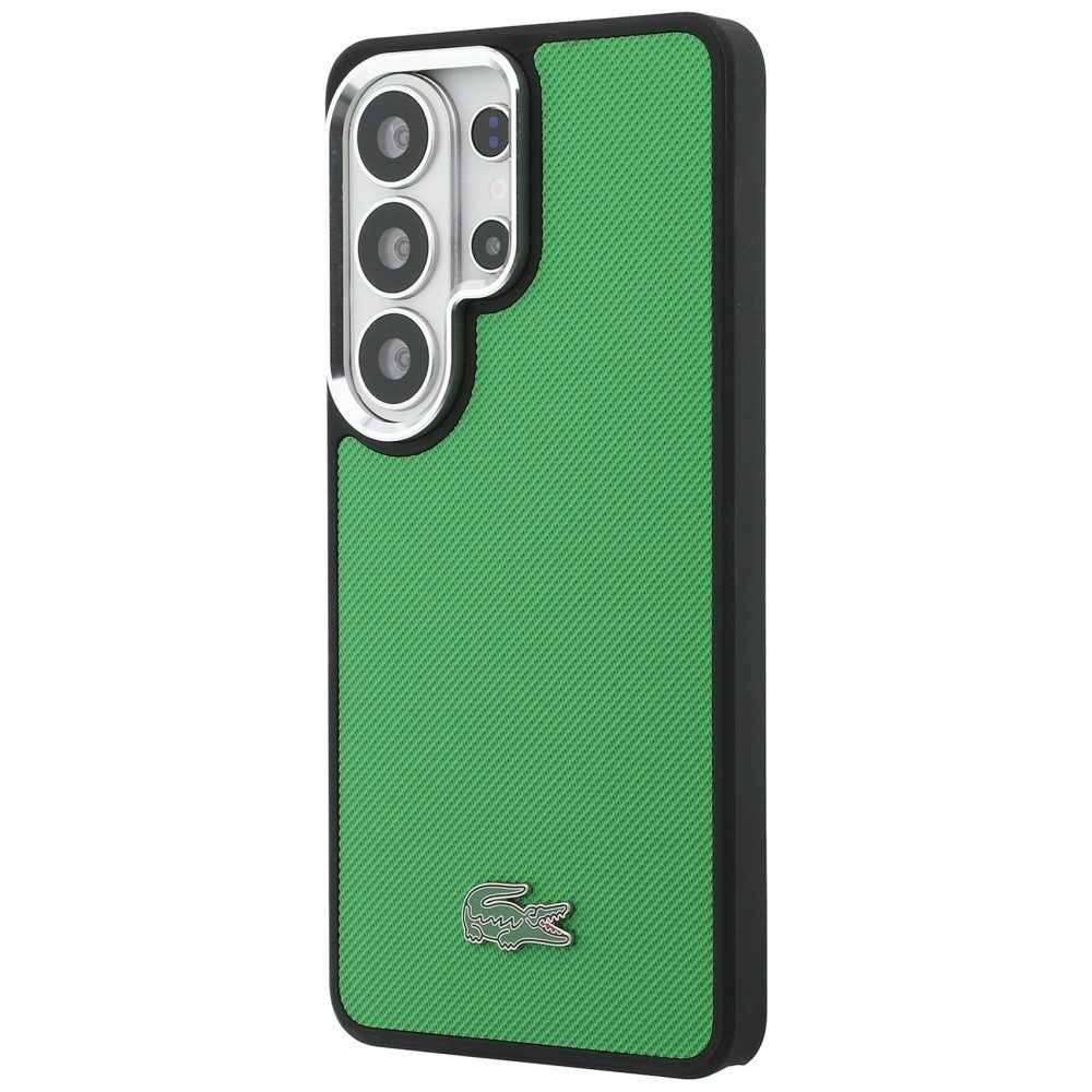 Lacoste Handyhülle Galaxy S26 Ultra Petit Pique grün MagSafe Logo Metall 6,9 Zoll, Kantenschutz