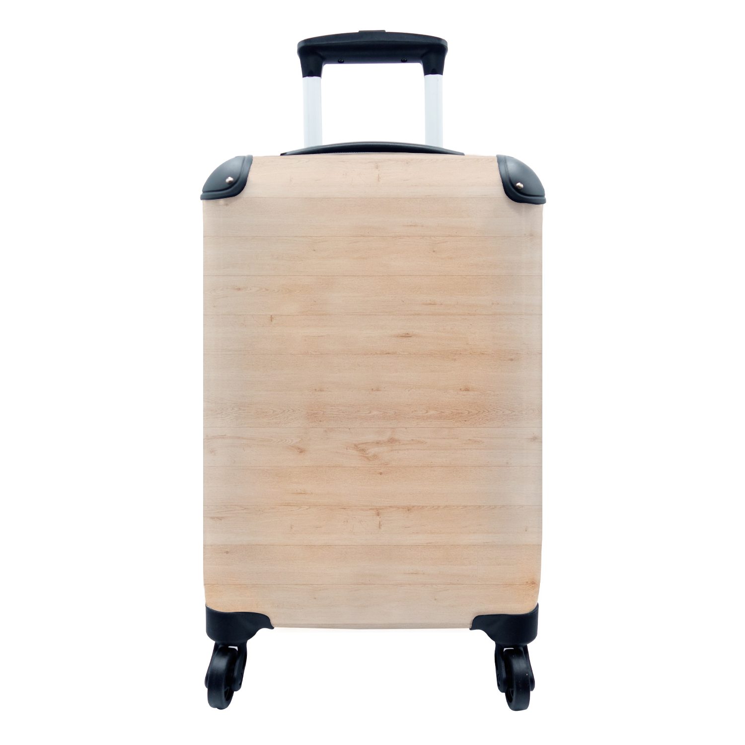 MuchoWow Handgepäckkoffer Holz - Muster - Regale, 4 Rollen, Reisetasche mit rollen, Handgepäck für Ferien, Trolley, Reisekoffer | Handgepäck-Koffer