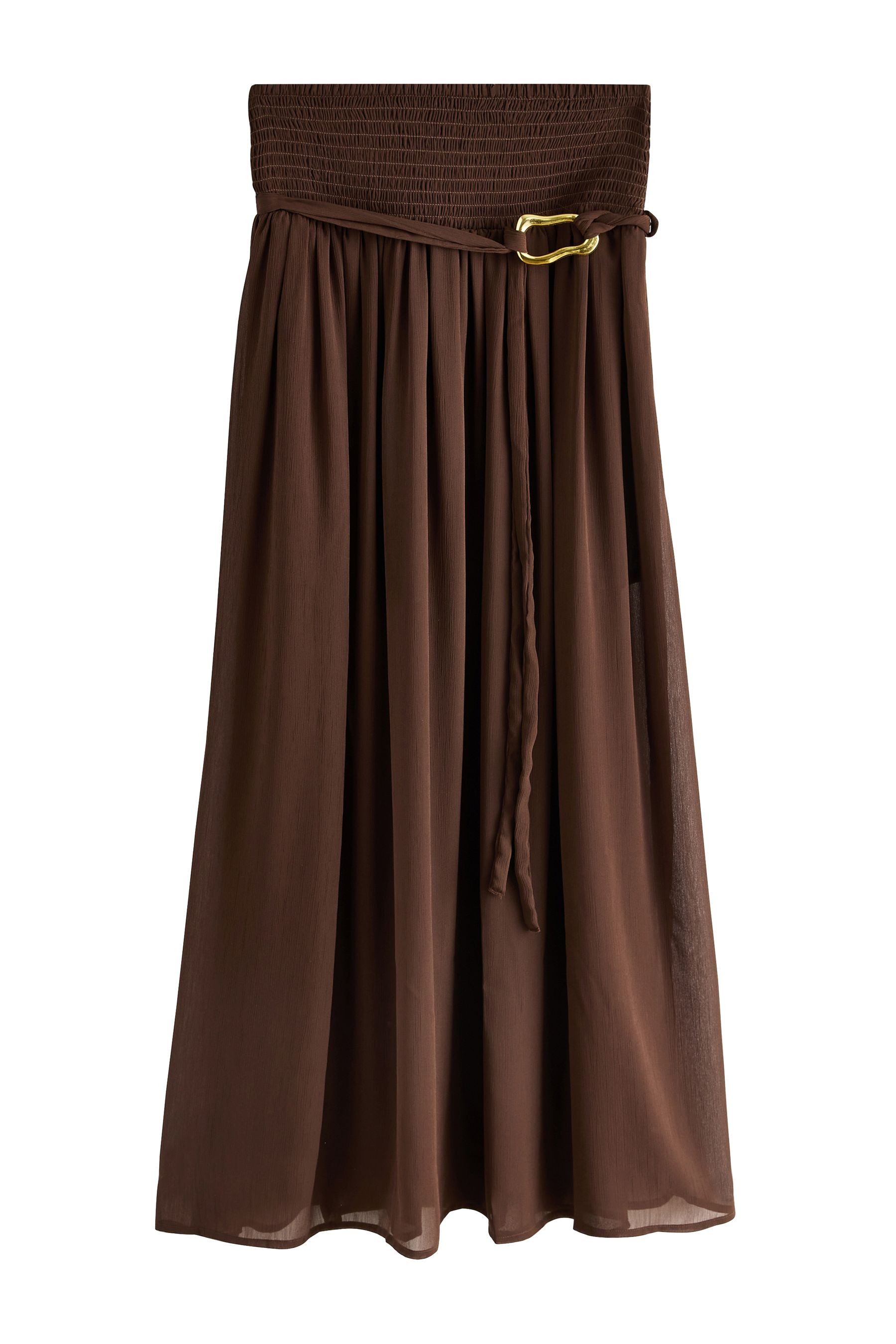 Next Maxirock Chiffon-Maxirock mit Gürtel (1-tlg)