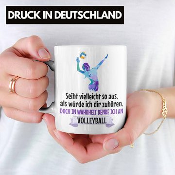 Trendation Tasse Trendation - Volleyball Geschenk Tasse Coach Herren Mädchen Kaffee Zubehör Volleyball-Spieler Spielerin
