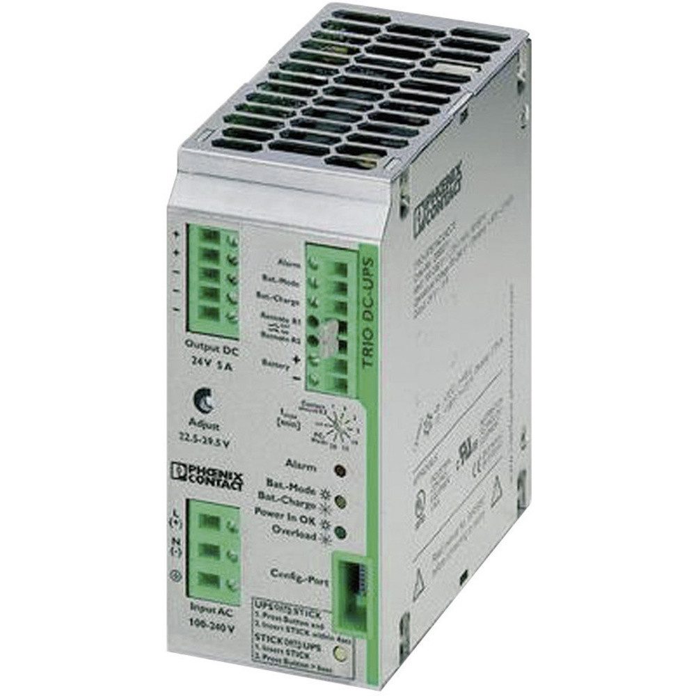 Phoenix Contact Phoenix Contact TRIO-UPS/1AC/24DC/ 5 2866611 Industrielle USV-Anlage (Hutschienen-Netzteil