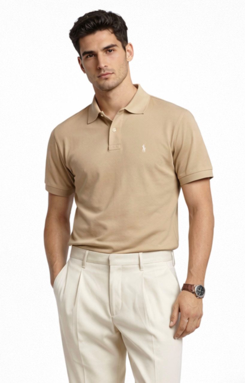Polo Ralph Lauren Poloshirt Herren Hemd Baumwoll-Piqué Classic Comfort Fit Größere Passform Sofortige Authentifizierung über das Ralph Lauren-System möglich
