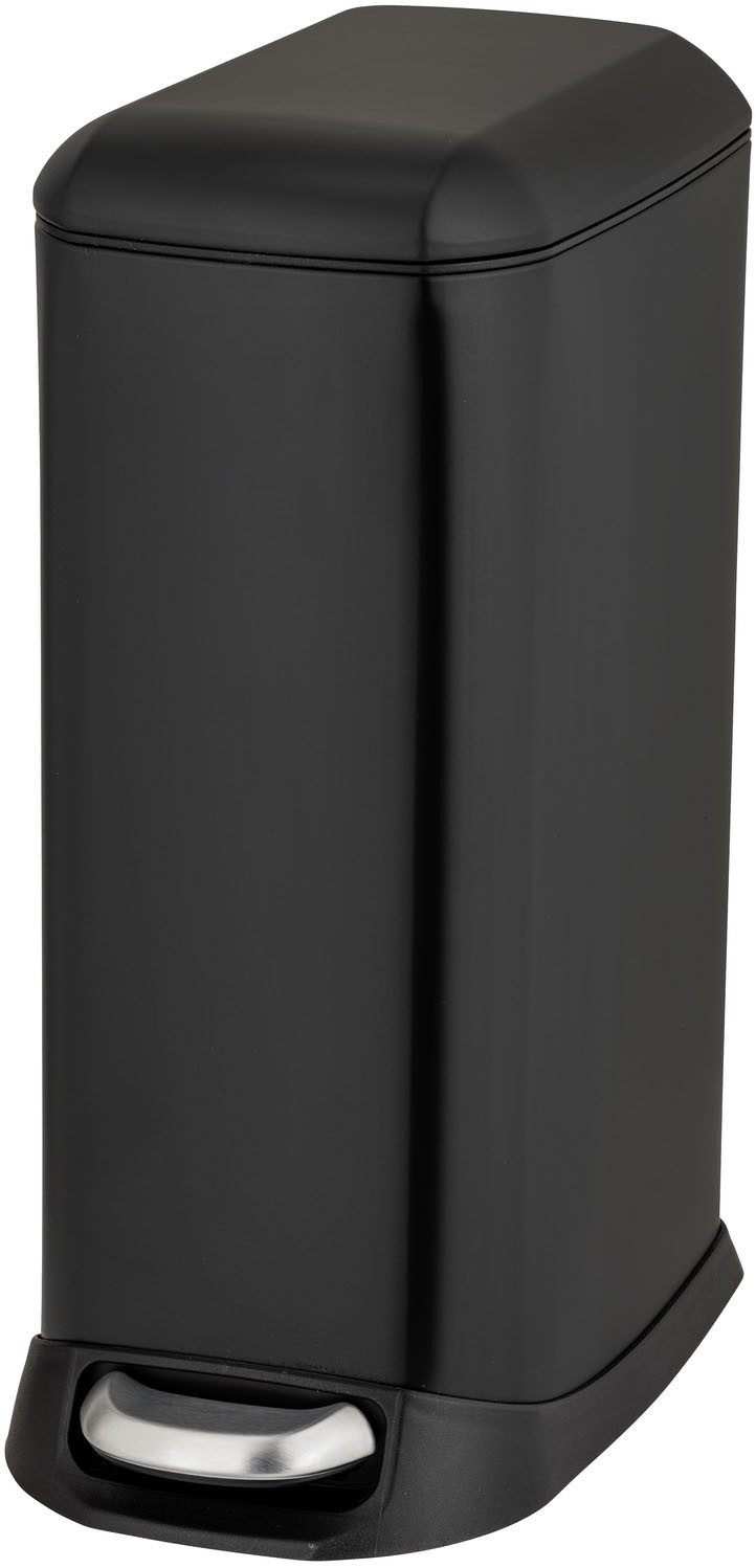 WENKO Mülleimer Modell Design, Abfalleimer mit Absenkautomatik und herausnehmbarem Einsatz