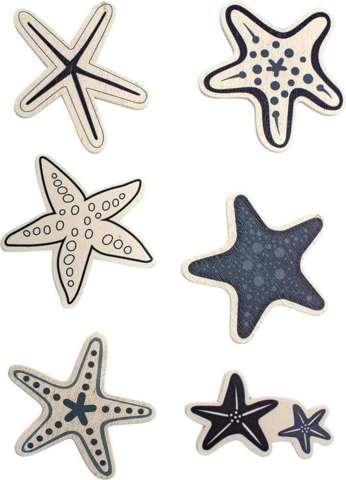 Thumbnail - Glorex Bastelnaturmaterial Glorex Sticker Seesterne Maritim 3,5 x 4 cm 6
