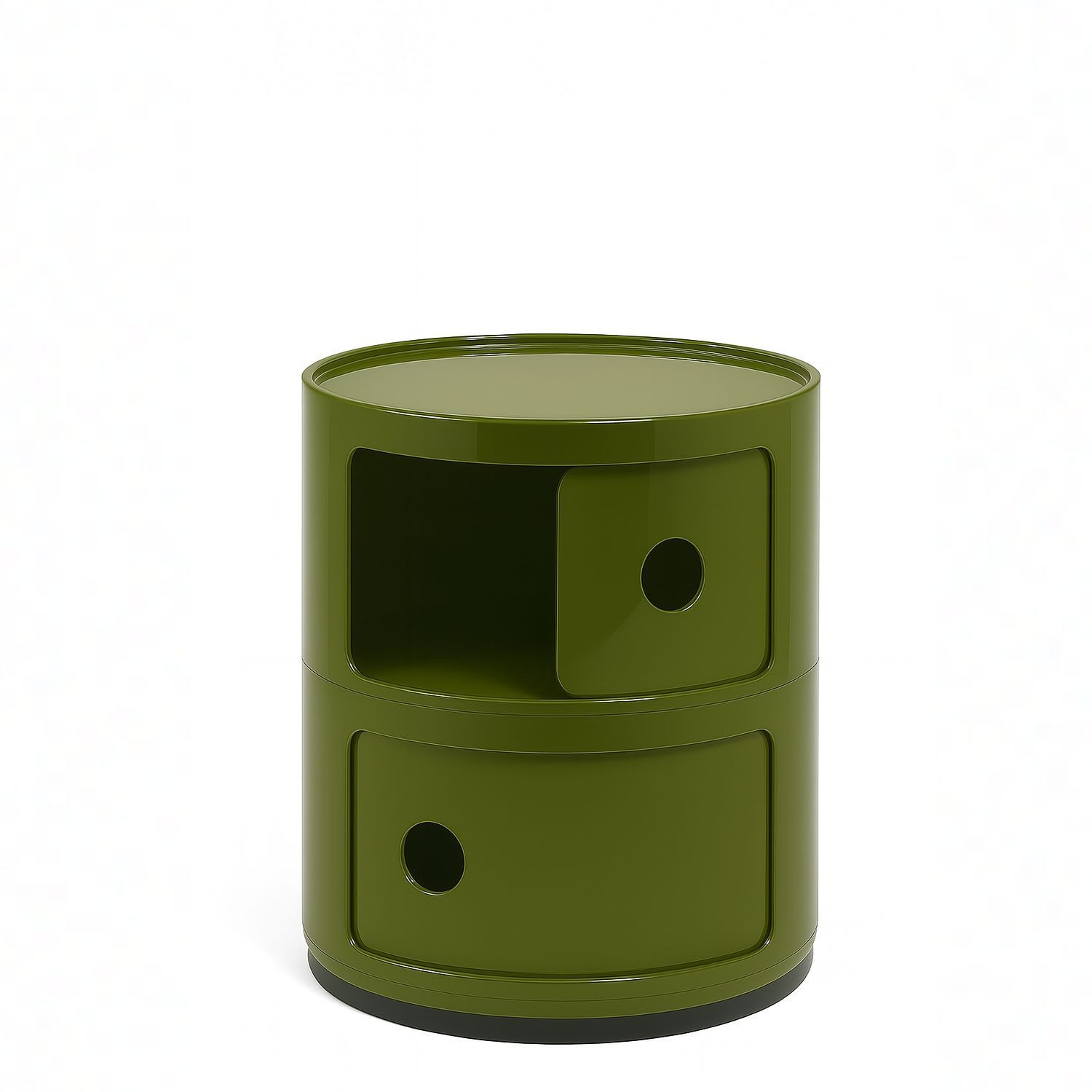 Kartell Container Componibili mit zwei Fächern Grün