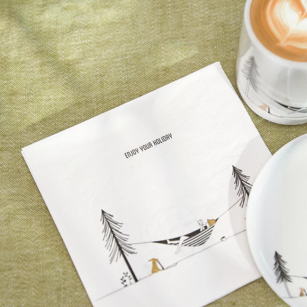 Räder Papierserviette Design Serviette Enjoy Your Holiday (20-teilig)