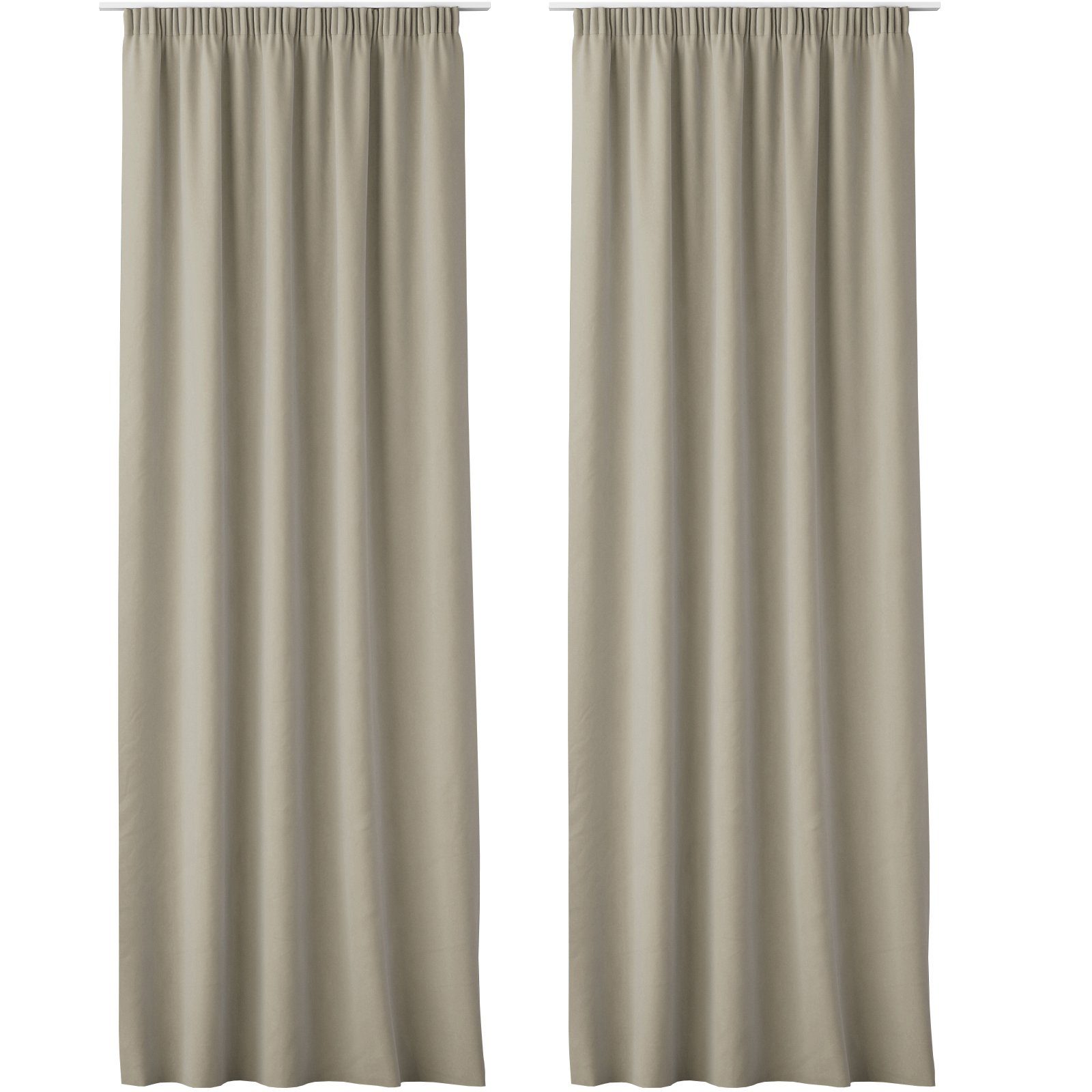 JEMIDI Gardine 2x Blickdichte Vorhänge 140x250cm, günstig online kaufen