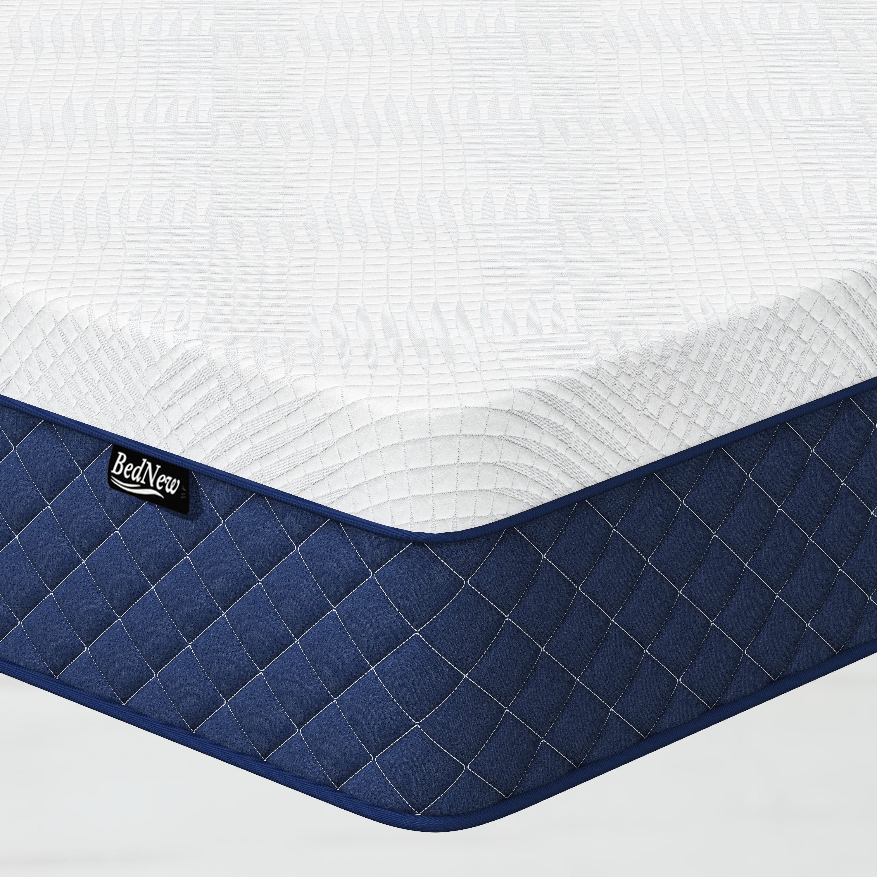 Taschenfederkernmatratze mit Comfort Memory-Schaum Schicht, H3 Höhe 31cm, 7-Zonen, 180x200cm, Bednew, 31 cm hoch, Einseitig verwendbar,101Nächte Probeschlafen, Kühlungs-Schlaf