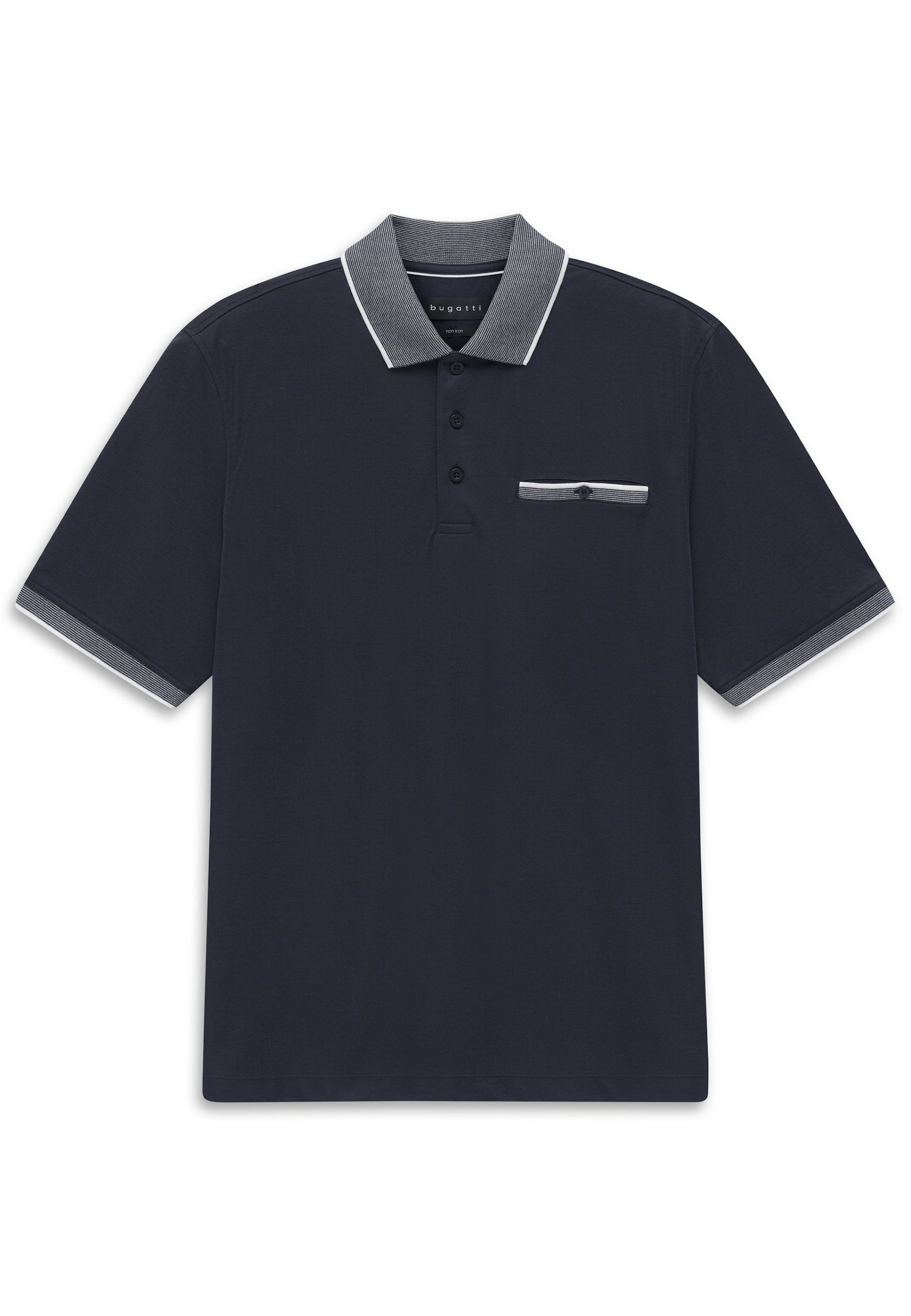 bugatti Poloshirt Modern Fit mit einer Brusttasche
