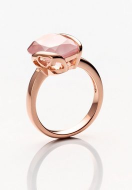 Carolin Stone Jewellery Fingerring Loving You Ring rosé vergoldet Edelstein Rosenquarz