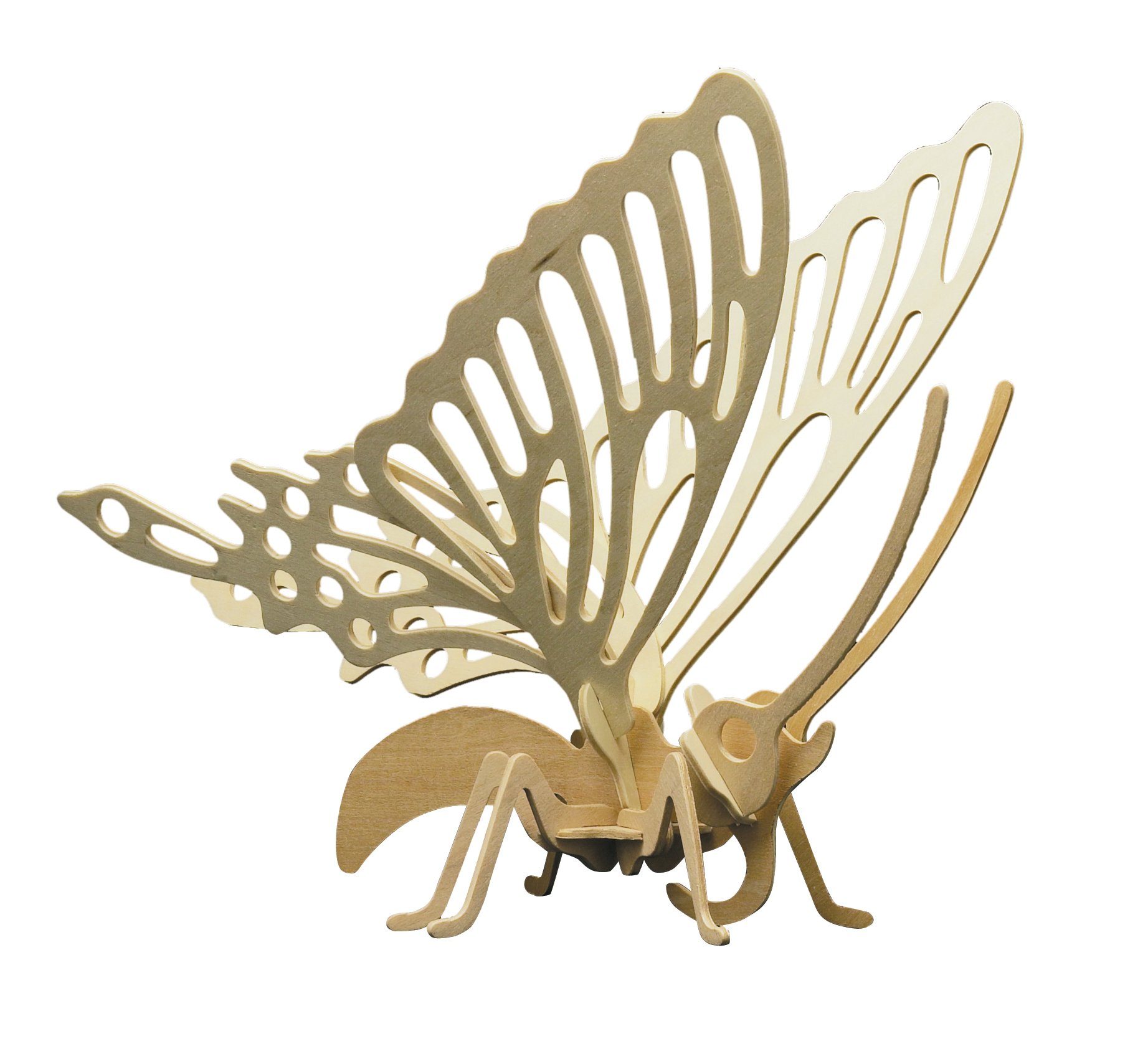 Pebaro 3D-Puzzle Holzbausatz Schmetterling, 860/4, 16 Puzzleteile