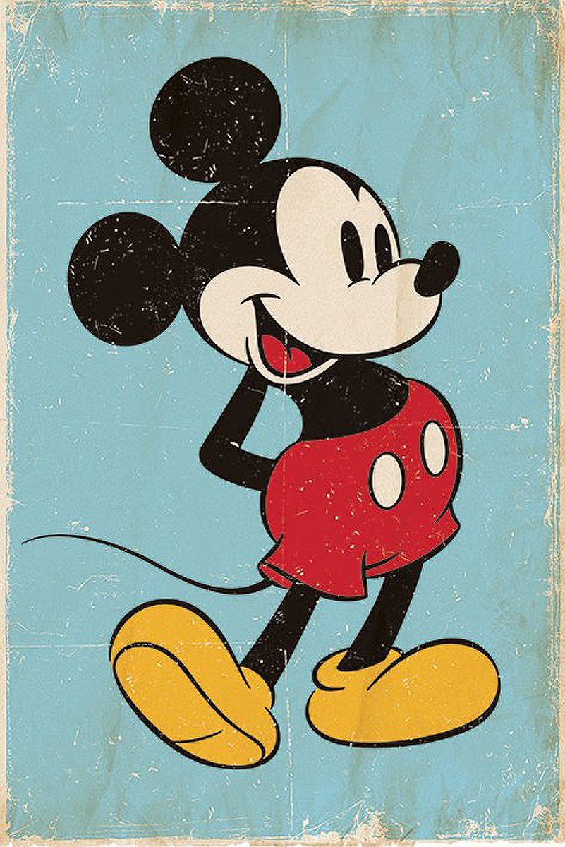PYRAMID Poster Mickey Mouse Poster Retro günstig online kaufen