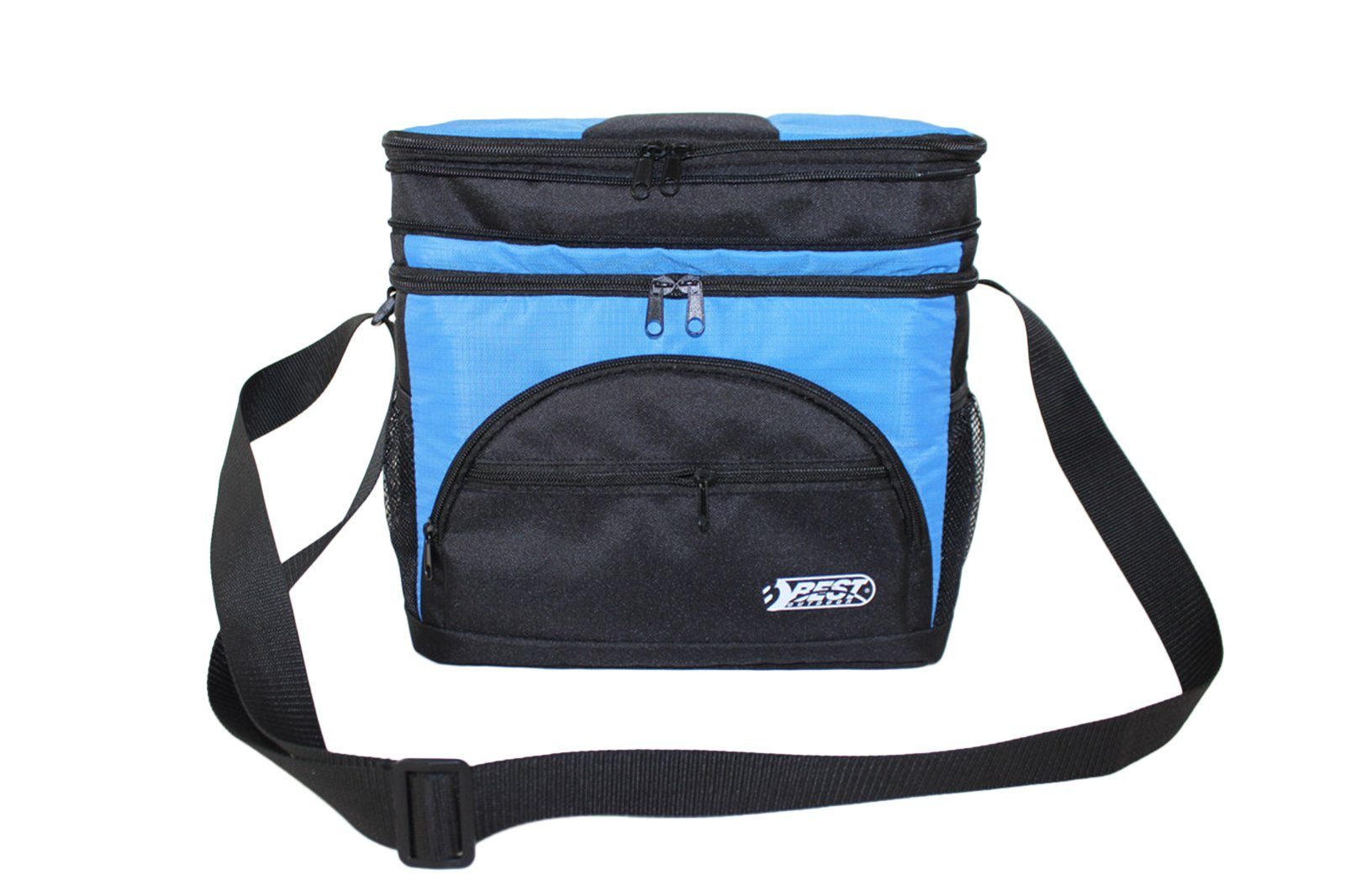 Sporttasche Kühltasche Isoliertasche 10 L - 30x17x20cm, blau-schwarz