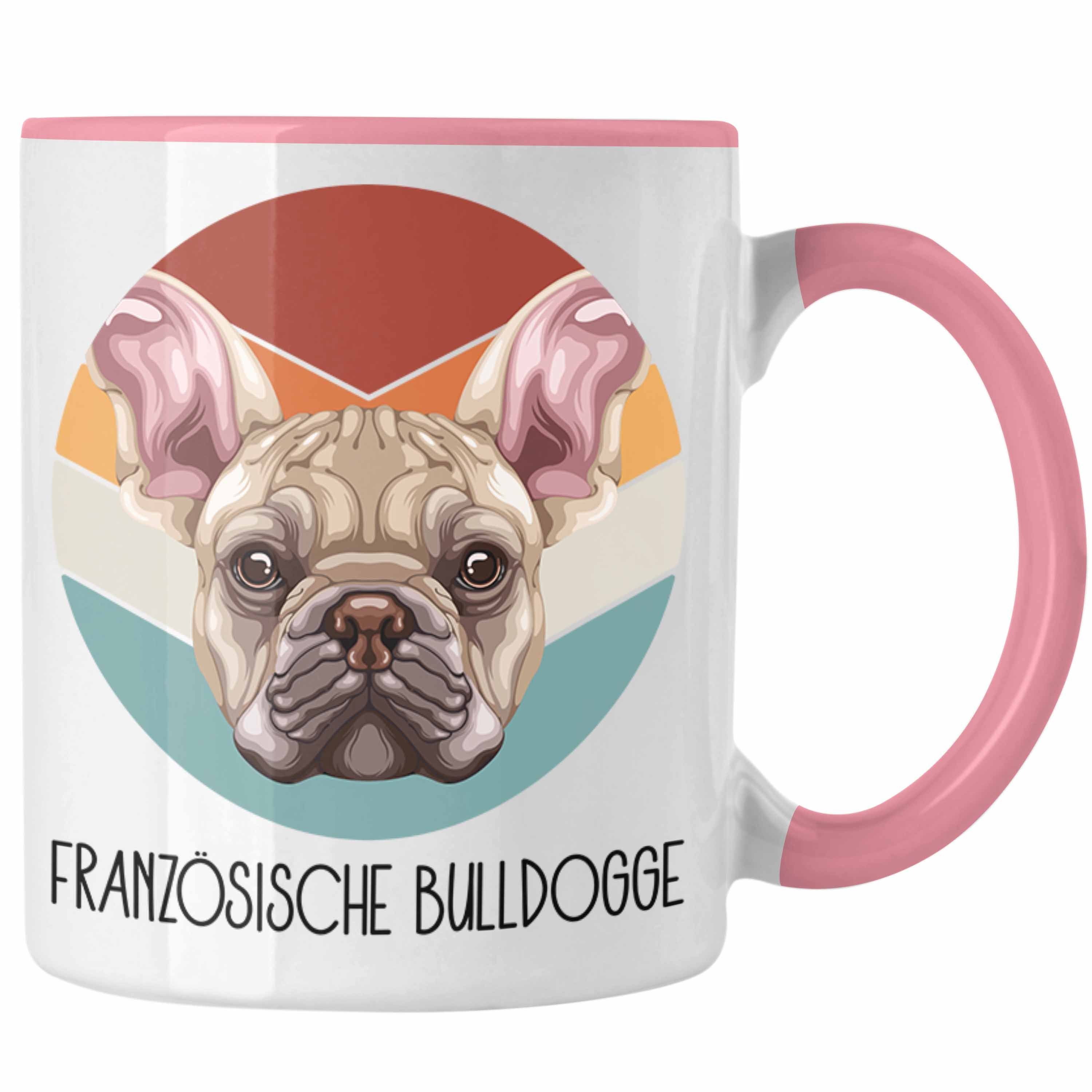 Französische Geschen Rosa Besitzer Trendation Lustiger Bulldogge Tasse Tasse Geschenk Spruch