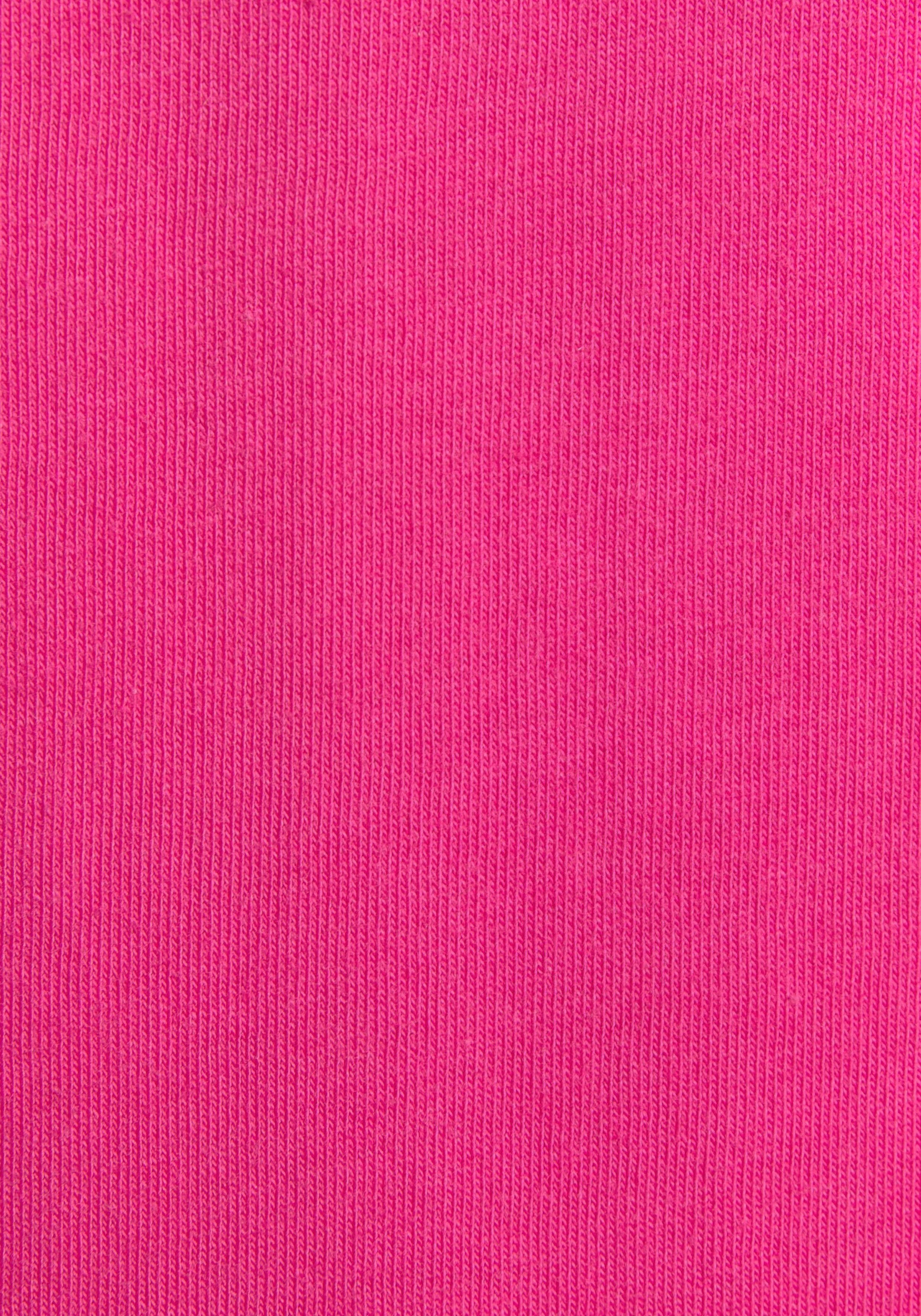 Buffalo Sleepshirt mit Statement Print pink-bedruckt