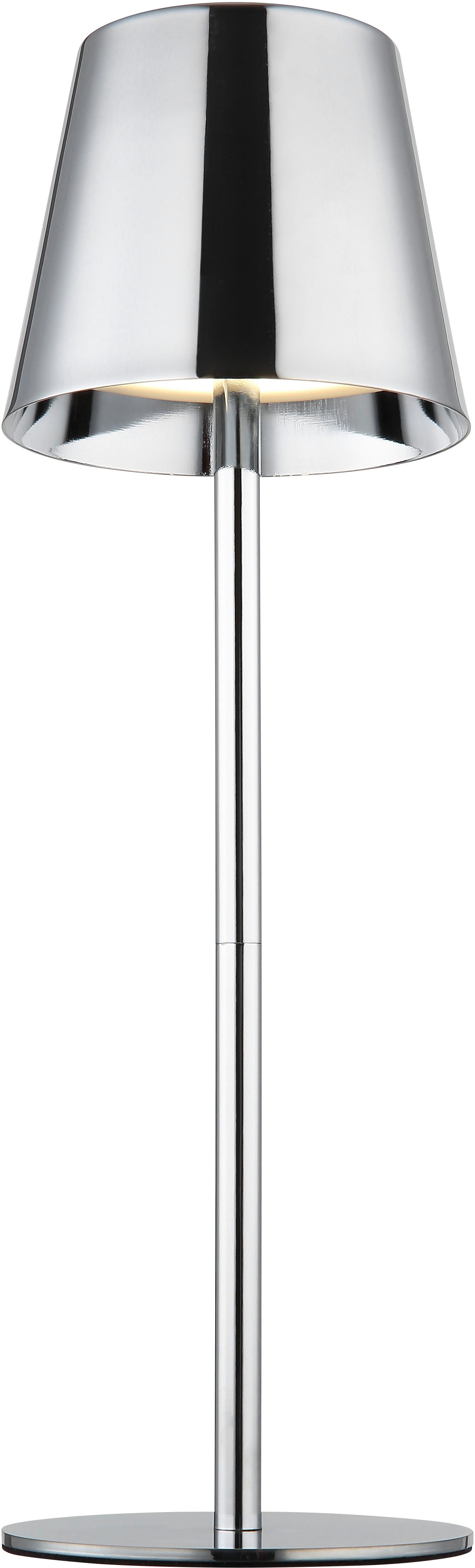 OTTO home LED Tischleuchte Alennia Akkuleuchte inkl. Flaschenaufsatz, Memoryfunktion, LED fest integriert, warmweiß - kaltweiß, stufenloser Touchdimmer, Farben fixierbar, USB-C, Akkulampe, CCT