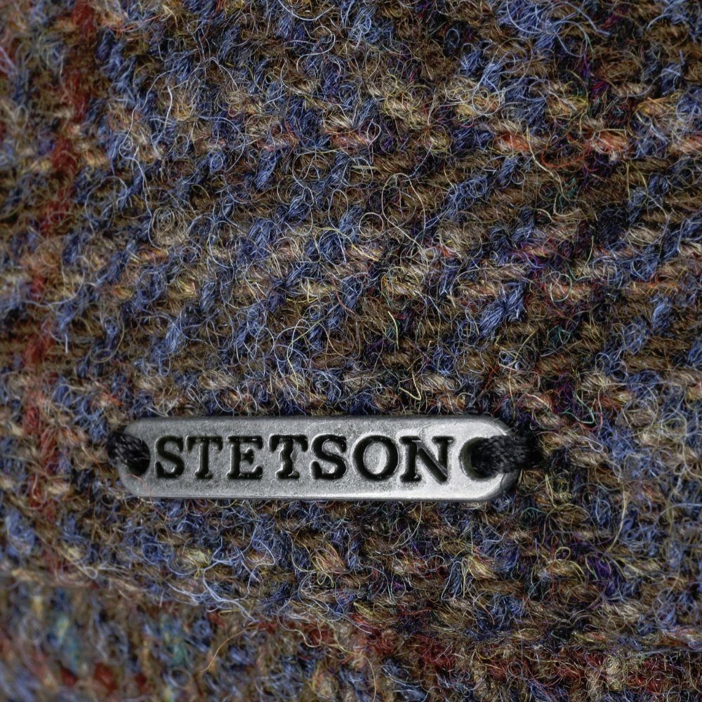 Schiebermütze Burnet grau (nein) Harris Tweed Flatcap Stetson Stetson