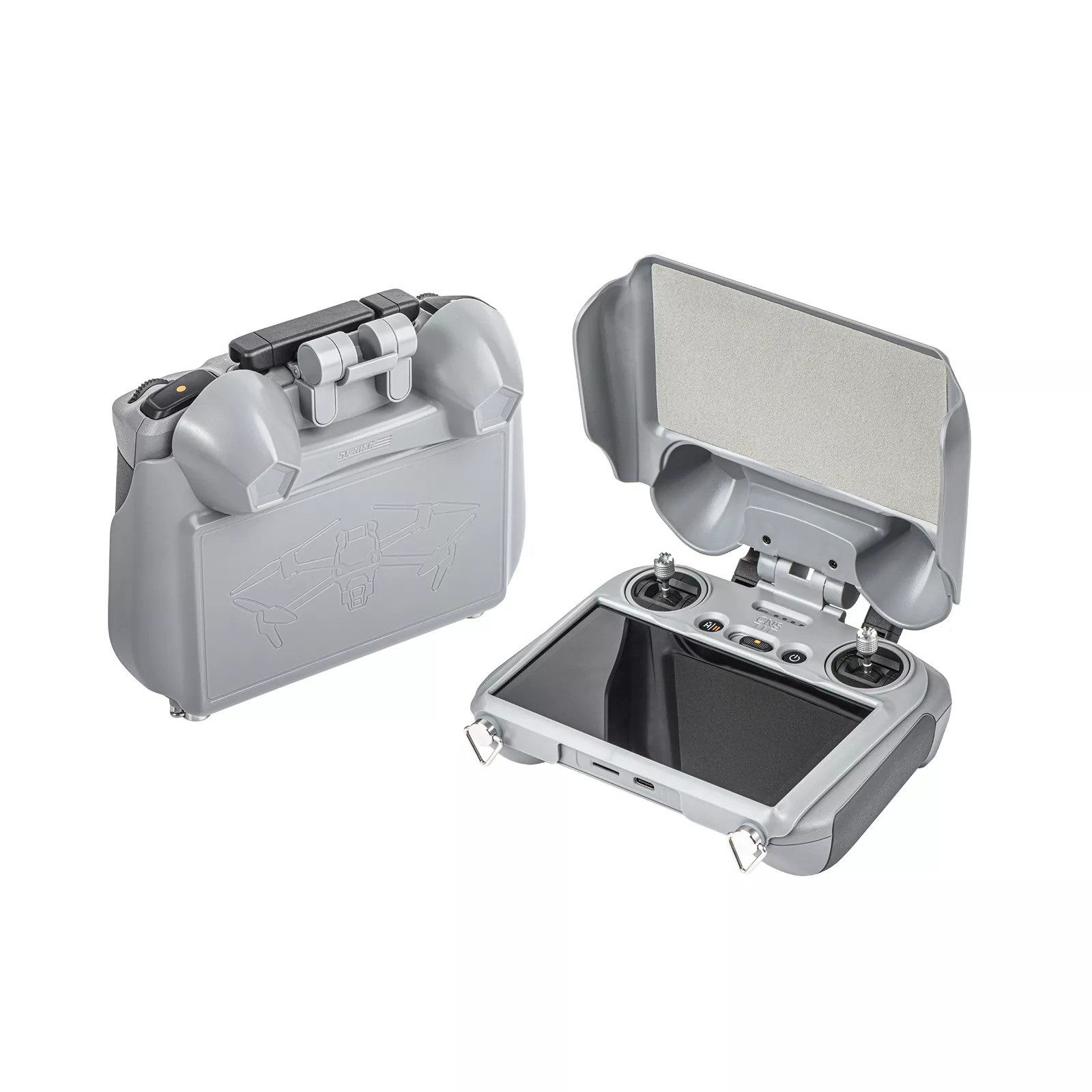 2 IN 1 Fernbedienung Bildschirmschutz für DJI Air 3 Mini 4Pro RC2 Zubehör Drohne