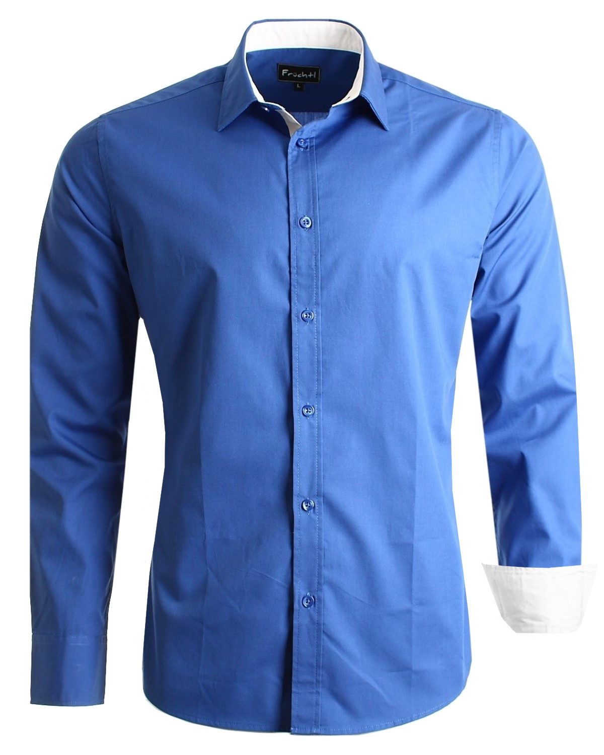 Früchtl Langarmhemd mit farblich abgesetzten Elementen günstig online kaufen