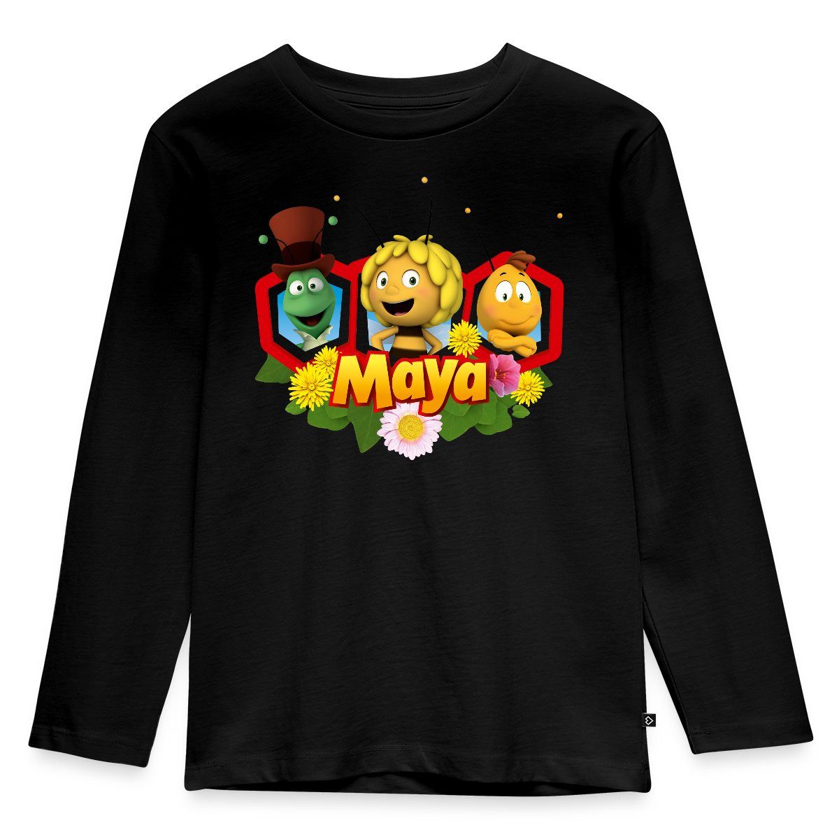 Spreadshirt T-Shirt Biene Maja Freunde Flip Willi Kinder Premium Langarmshirt (1-tlg)