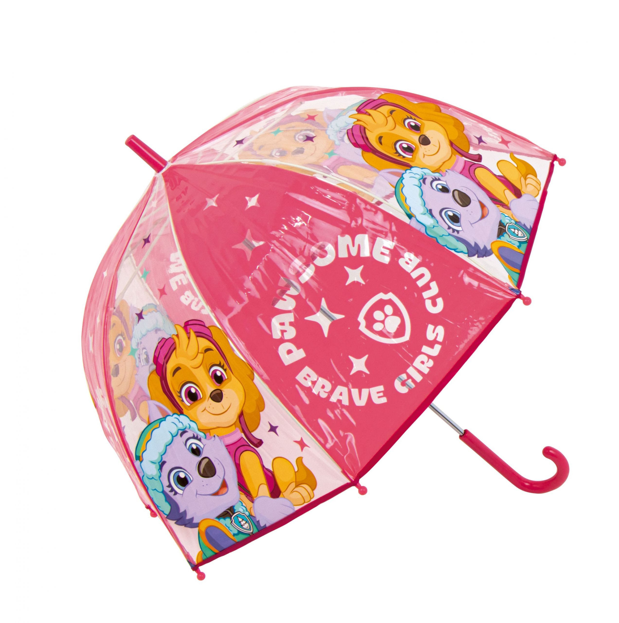PAW PATROL Stockregenschirm Skye & Everest, Kinder Regenschirm Kuppelschirm Ø 68