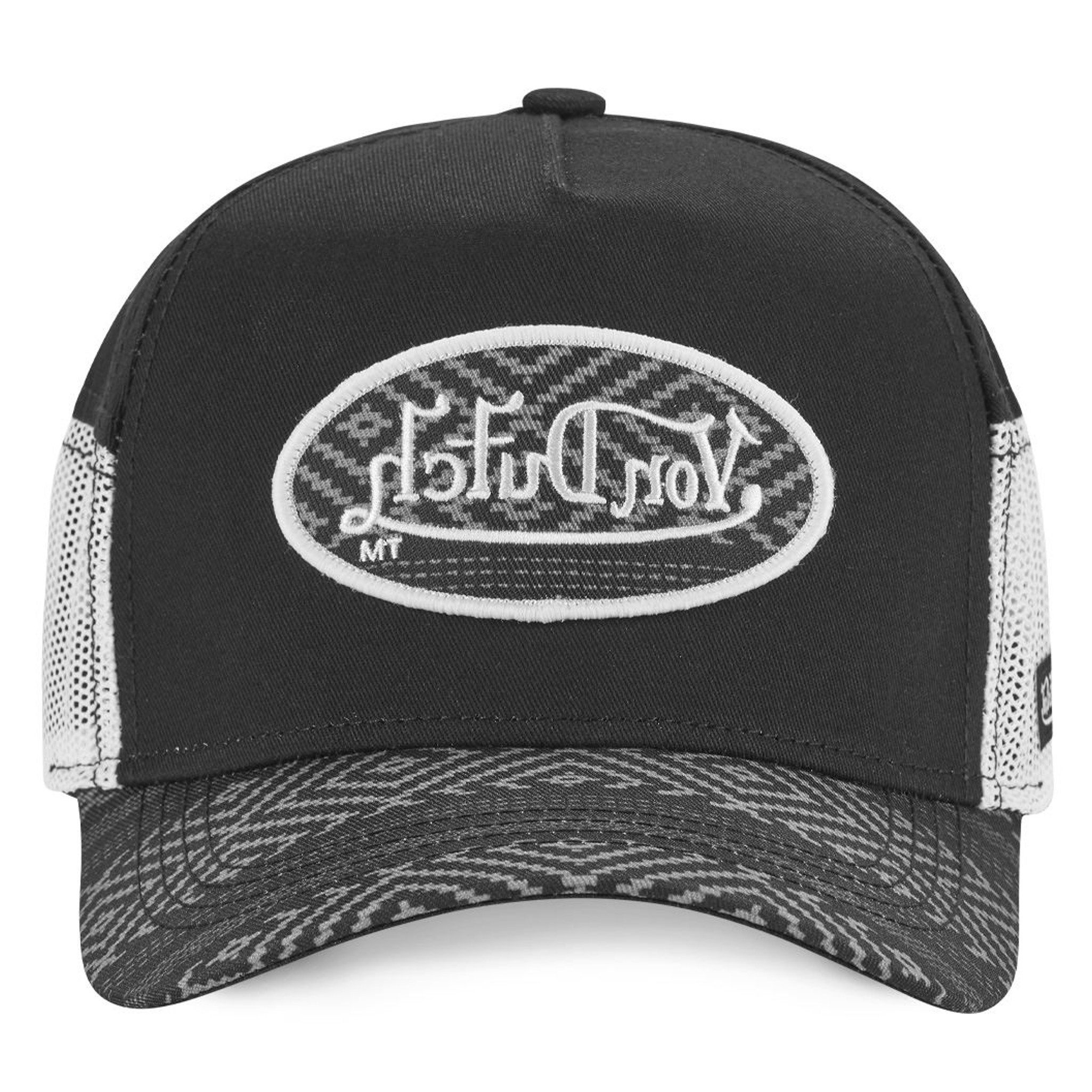 Von Dutch Trucker Cap Von Dutch Originals Baseball Trucker Cap - DUTCH VON Logo Aztec Mesh (Basecap, Basecap, Meshcap, Trucker Kappe) Gespiegeltes Logo
