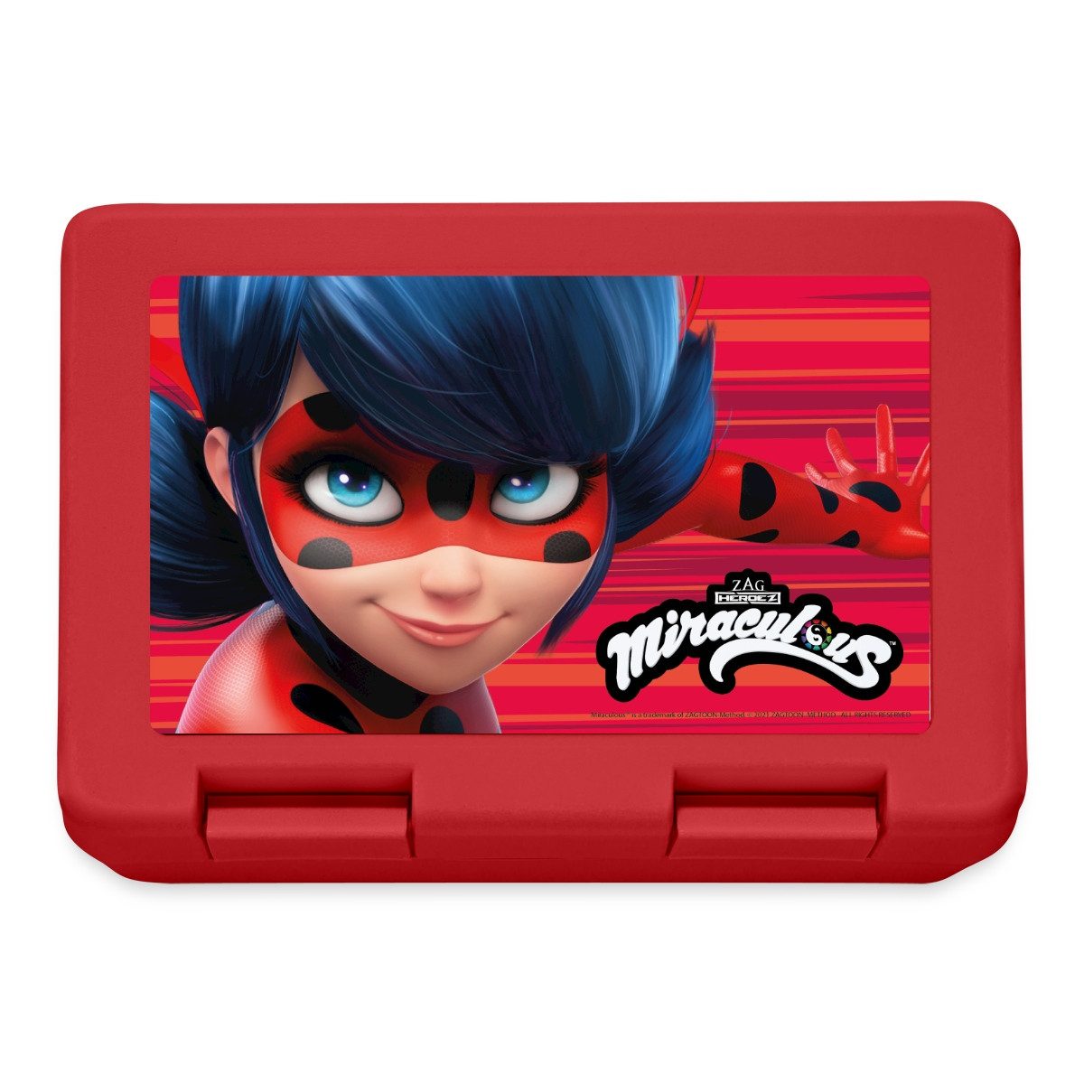 Spreadshirt Lunchbox Miraculous Ladybug Logo Brotdose Lunchbox, Plastik, Aluminium