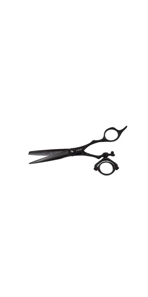 E-Kwip Haarschere E-Kwip PLUS TEC 360° Modellierschere Schwarz 5,5zoll