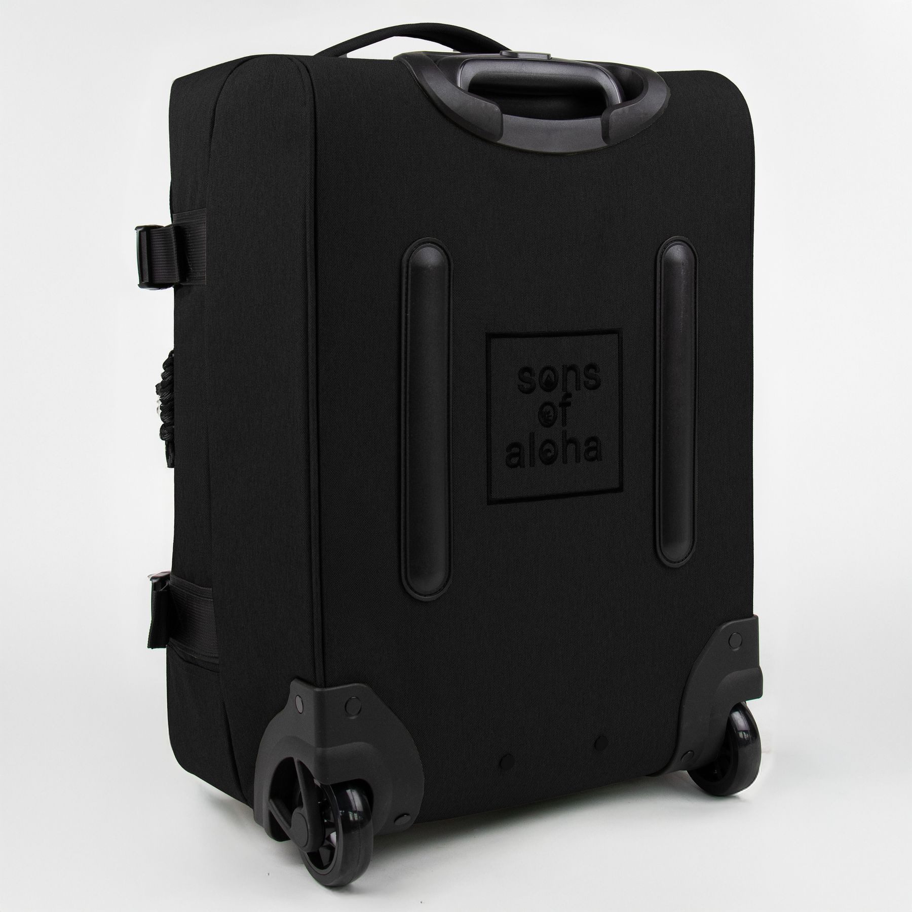 SONS OF ALOHA Koffer Handgepäck Roll Koffer 55 cm Trolley mit Rollen, Handgepäck Roll Koffer 2 Rollen, Trolley aus Plastikflaschen