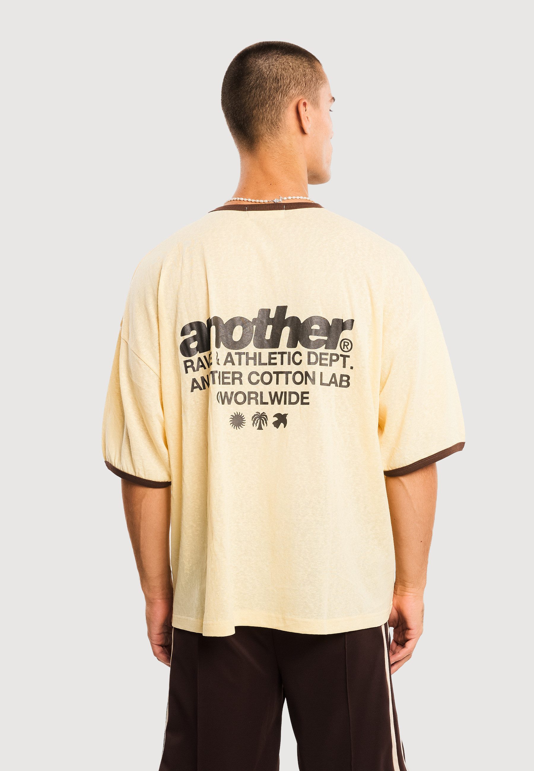 Another Cotton Lab T-Shirt Another Cotton Lab Rave Dept. Ringer T-Shirt (1-tlg) – Bild 4 von 5