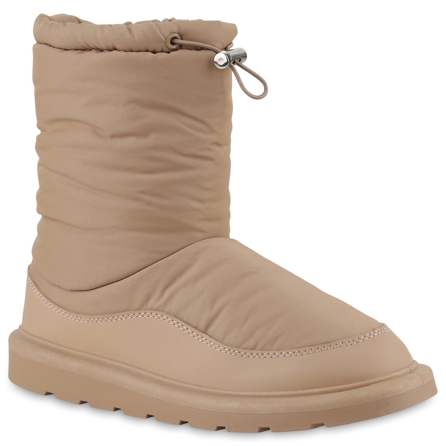 VAN HILL 839618 Schlupfboots Damen Leicht Gefütterte Schlupfstiefeletten Profil-Sohle