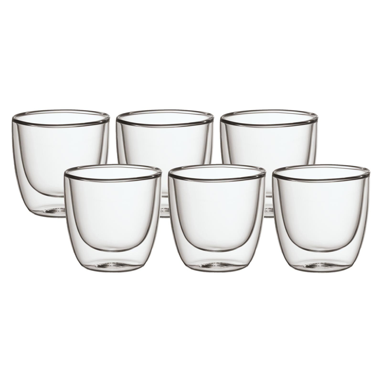 Villeroy & Boch Thermoglas Manufacture Rock Doppelwandige Becher 70 ml, Glas