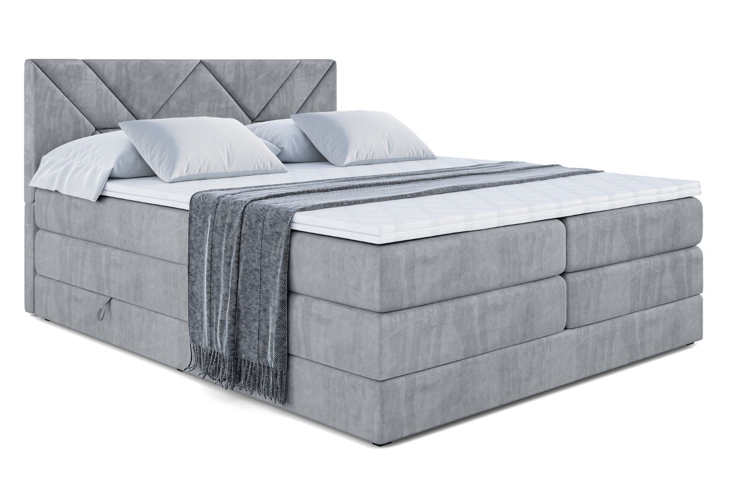 ALTDECOR Boxspringbett BARWA KING (Multipocket-Matratze H4, günstig online kaufen