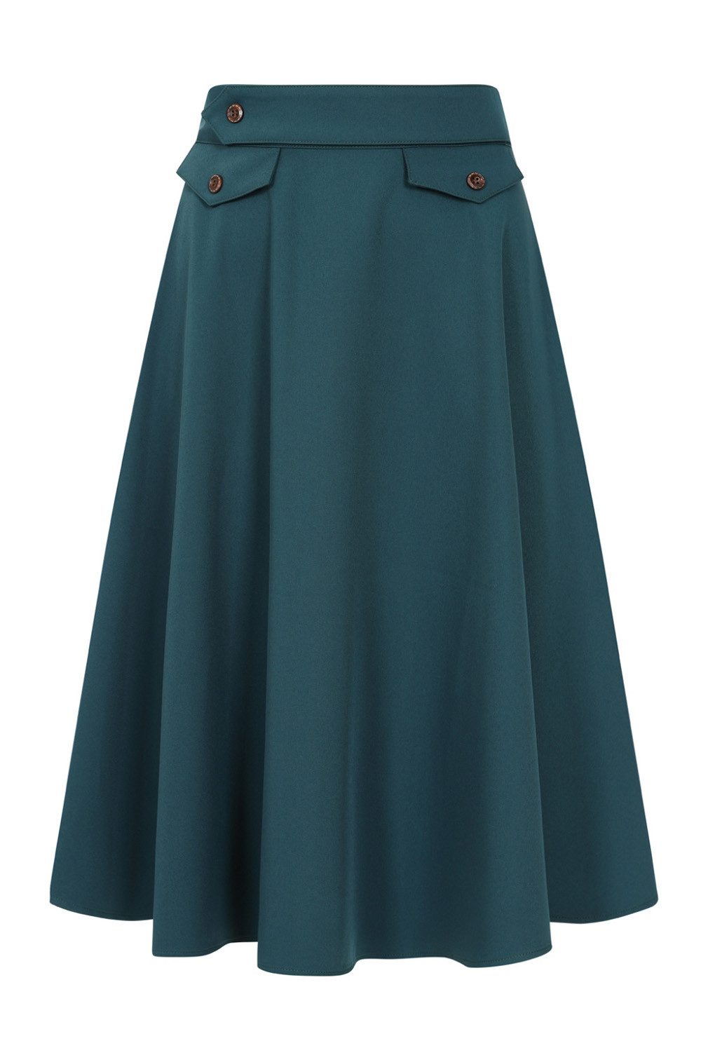 Banned A-Linien-Rock Book Club Teal Retro Vintage Swing Skirt