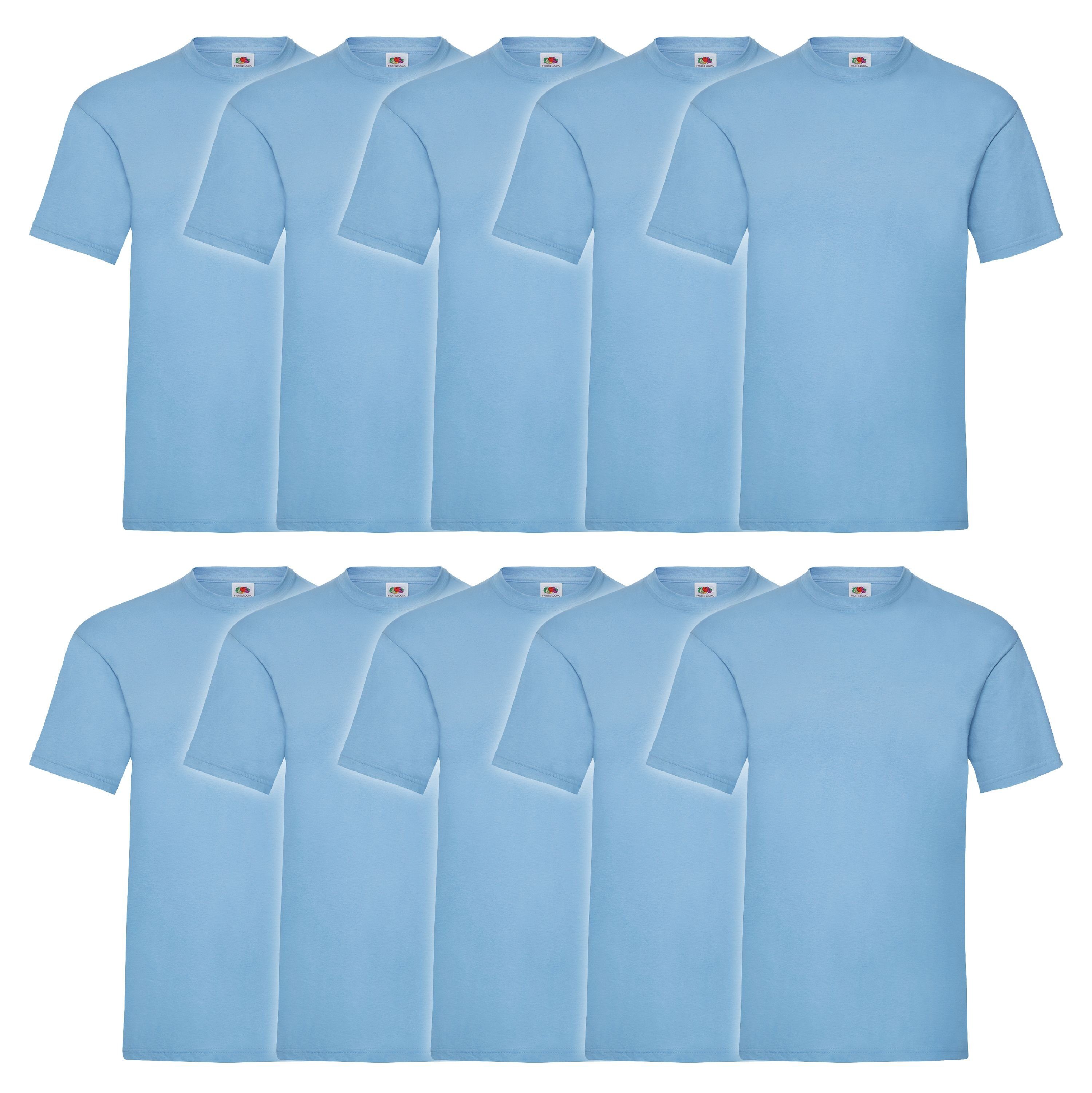 Fruit of the Loom Rundhalsshirt Valueweight T-Shirt pastellblau | Rundhalsshirts