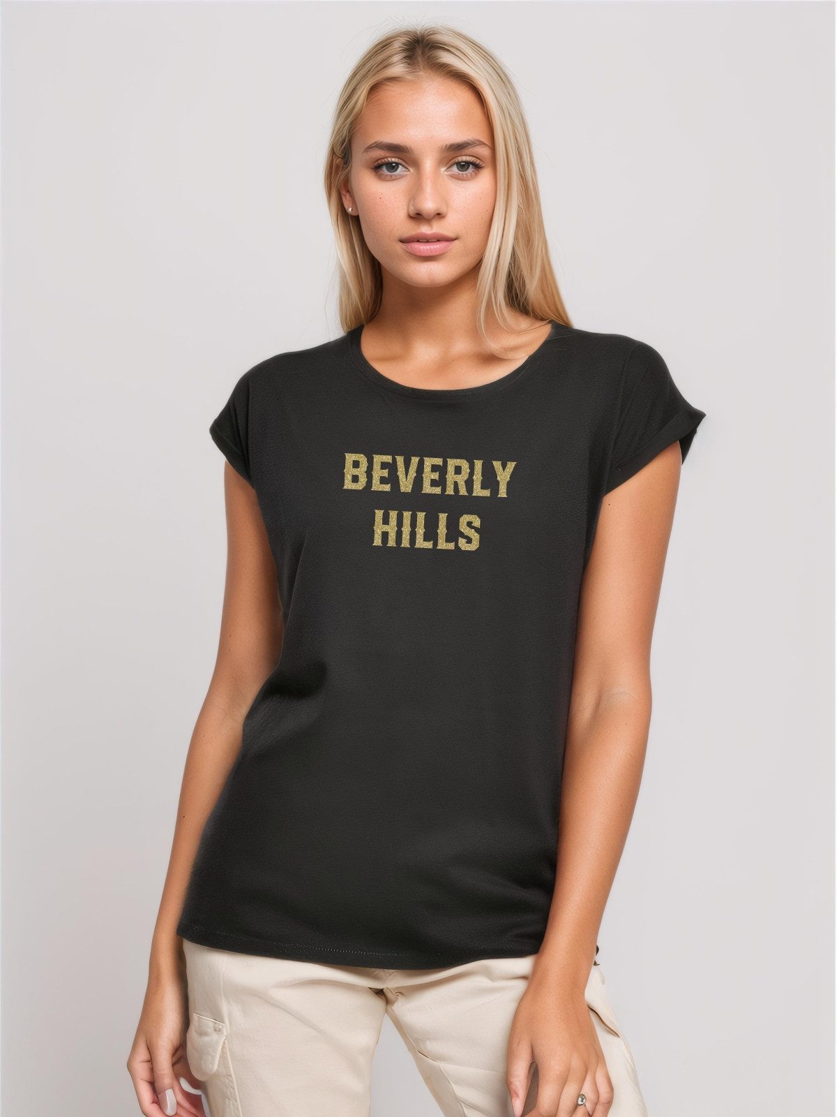 Be Famous Print-Shirt Classic Roll Up BEHILLS (1-tlg., keine)