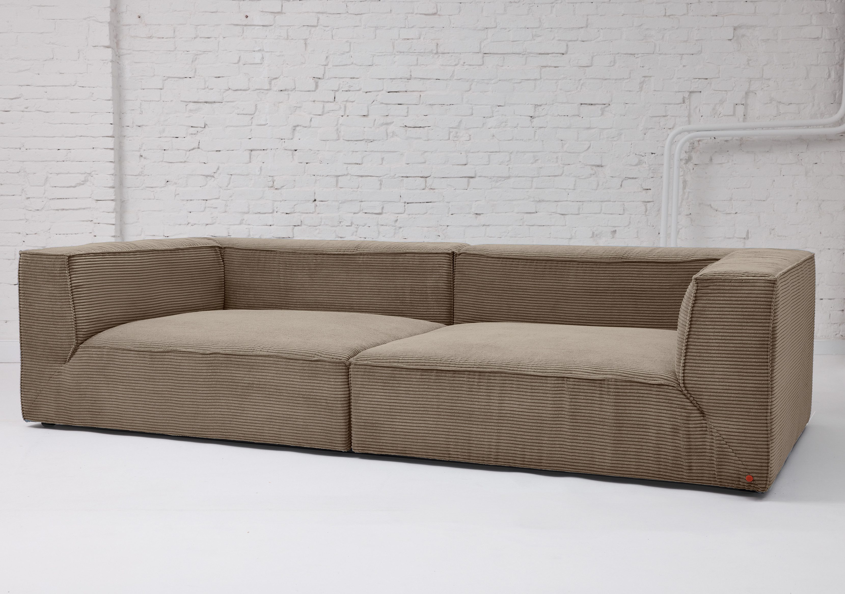 HOME OF COLORS Big-Sofa BIG CUBE – das kubische Sofa mit extra-tiefem, soften Sitzgefühl, in weichem Cordstoff – in vielen schönen Farben