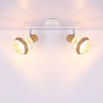 Globo LED Deckenleuchte, Leuchtmittel nicht inklusive, Vintage Decken Leuchte Spot Strahler Leiste verstellbar