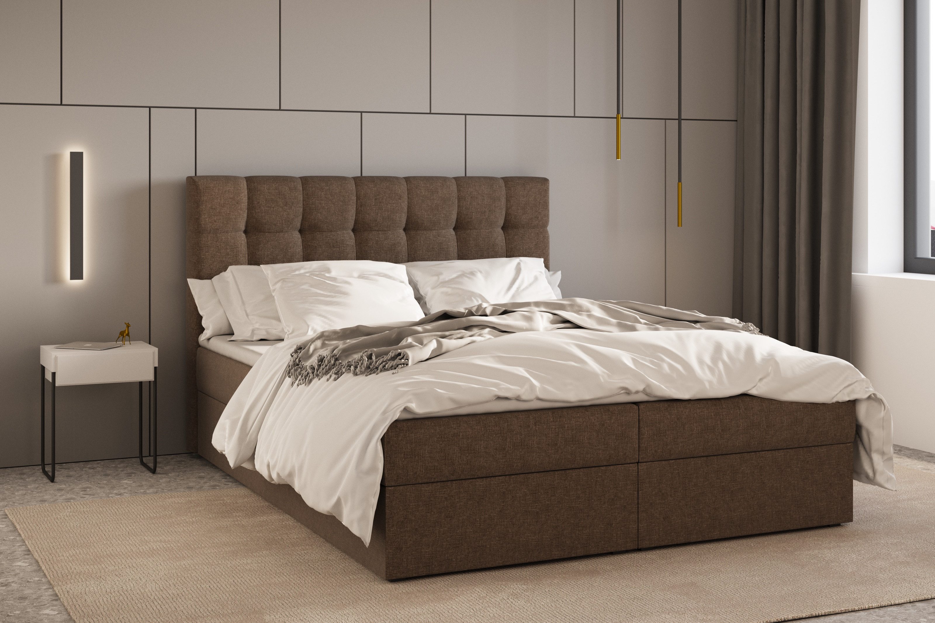 MOEBLO Boxspringbett Bett 05 (Polsterbett Kontinentalbett, günstig online kaufen