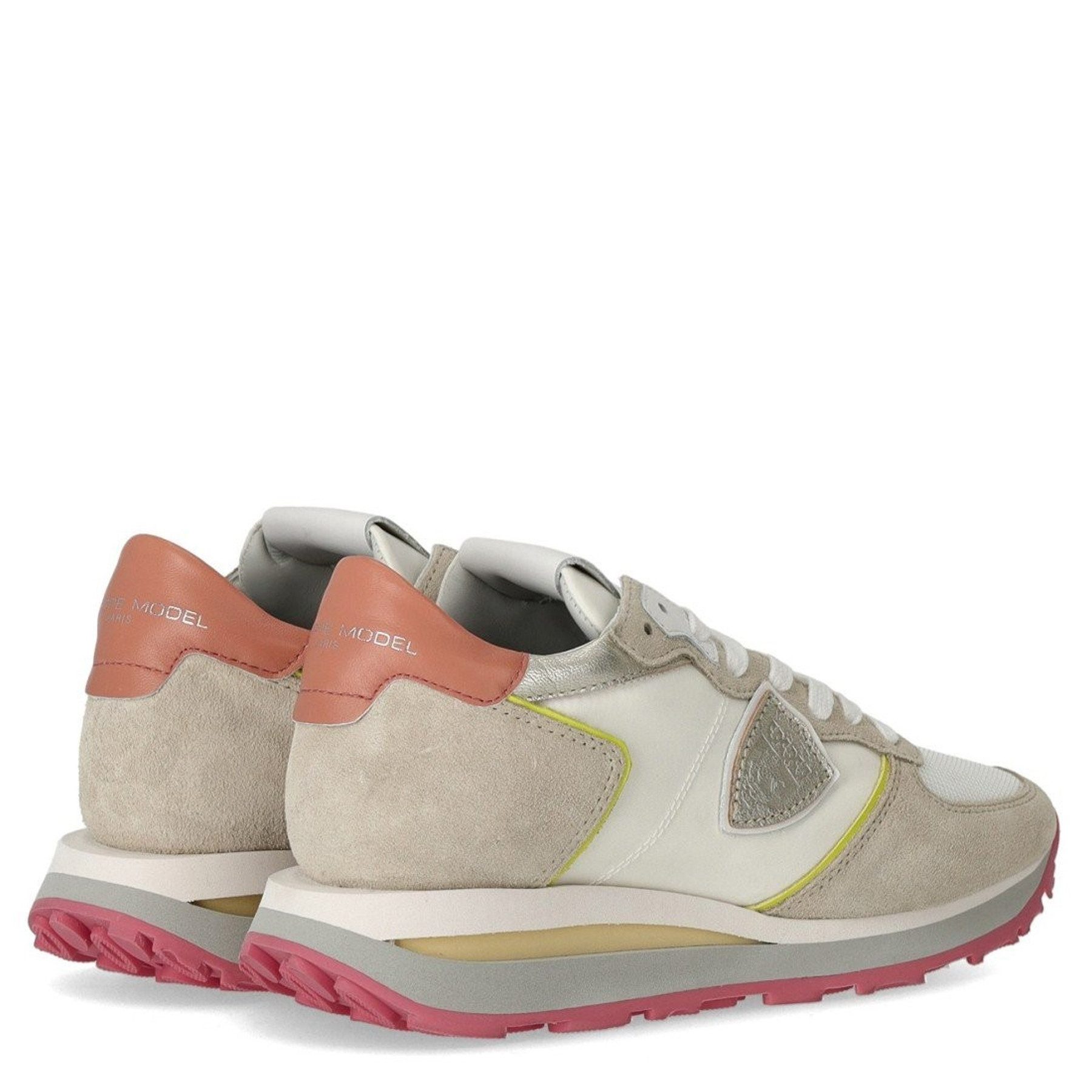 PHILIPPE MODEL PHILIPPE MODEL Sneaker TROPEZ HAUTE LOW WOMAN aus Leder - Weiß Sneaker