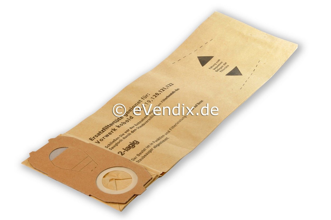Thumbnail - eVendix Staubsaugerbeutel passend für Vorwerk Kobold VK 118, 119, 120, 121, 122, passend für Vorwerk, 1 St., Vorwerk Kob...