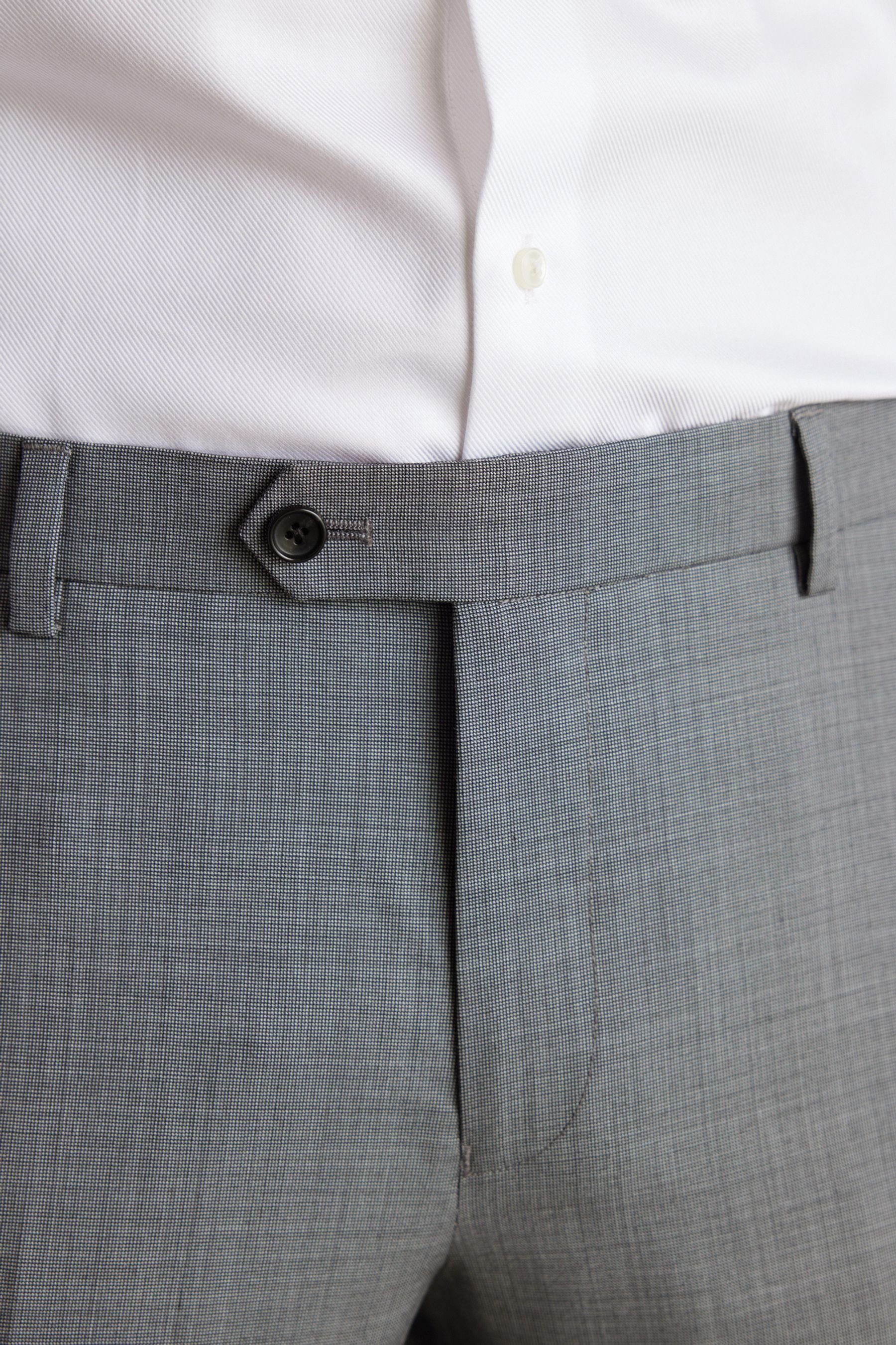 Grey Fit: Tailored im Next Anzughose (1-tlg) Hose Wollanzug Signature