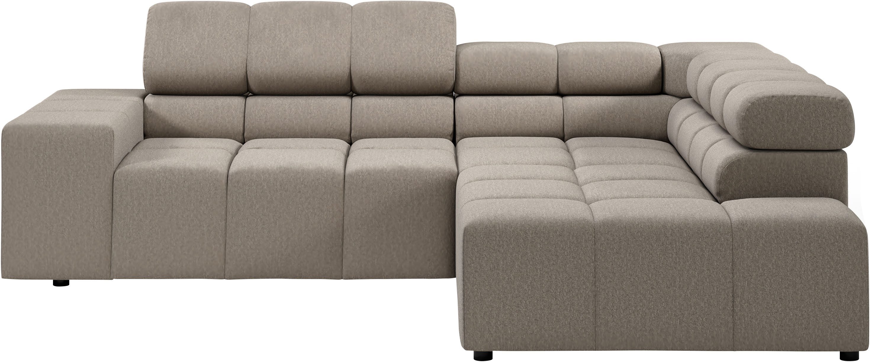 INOSIGN Ecksofa Ancona, incl. Kopfteilverstellung + günstig online kaufen