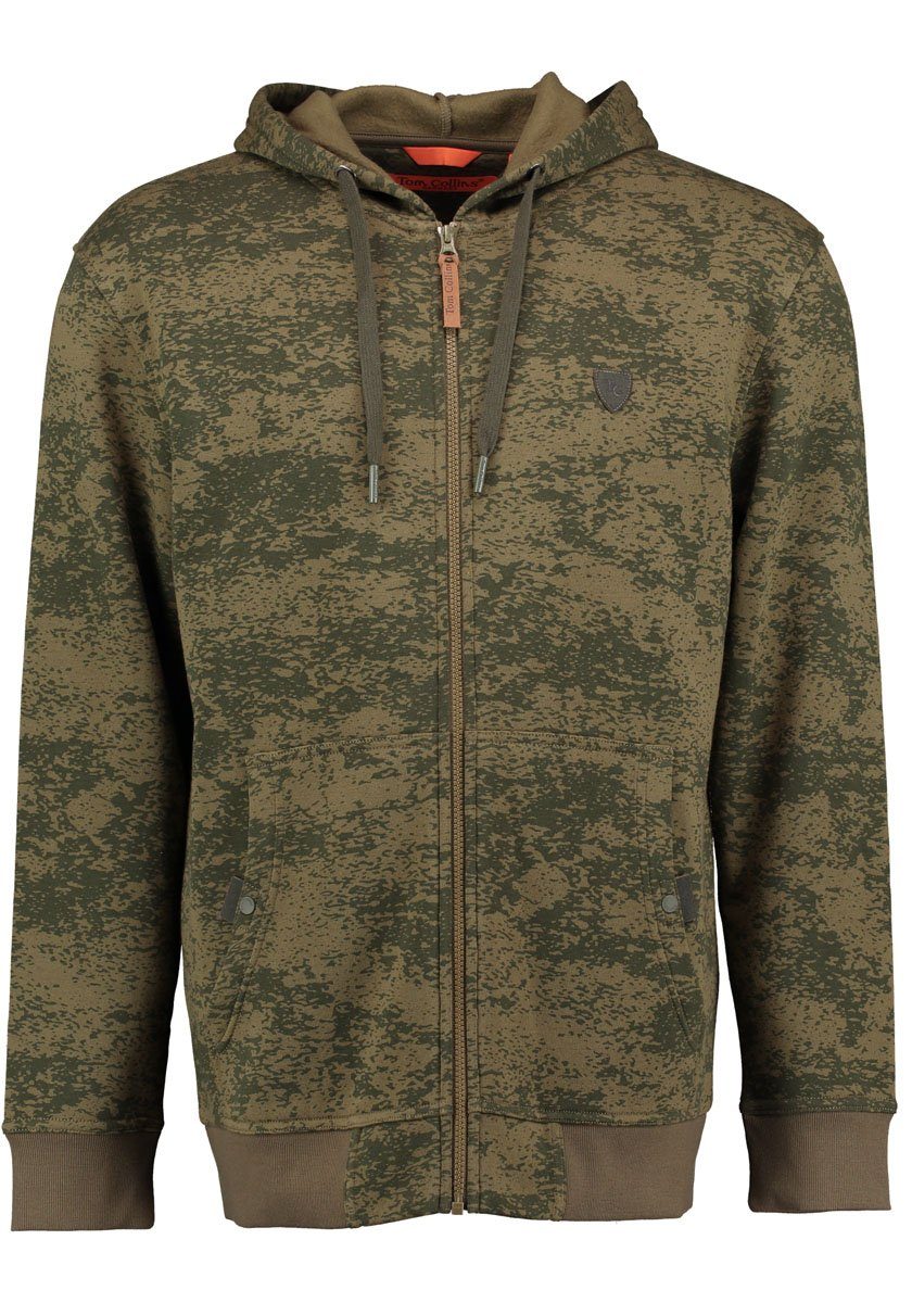 Kängerutaschen Herren Kapuze Sweatjacke Dutolo Collins Sweatjacke Tom und khaki/schlamm mit