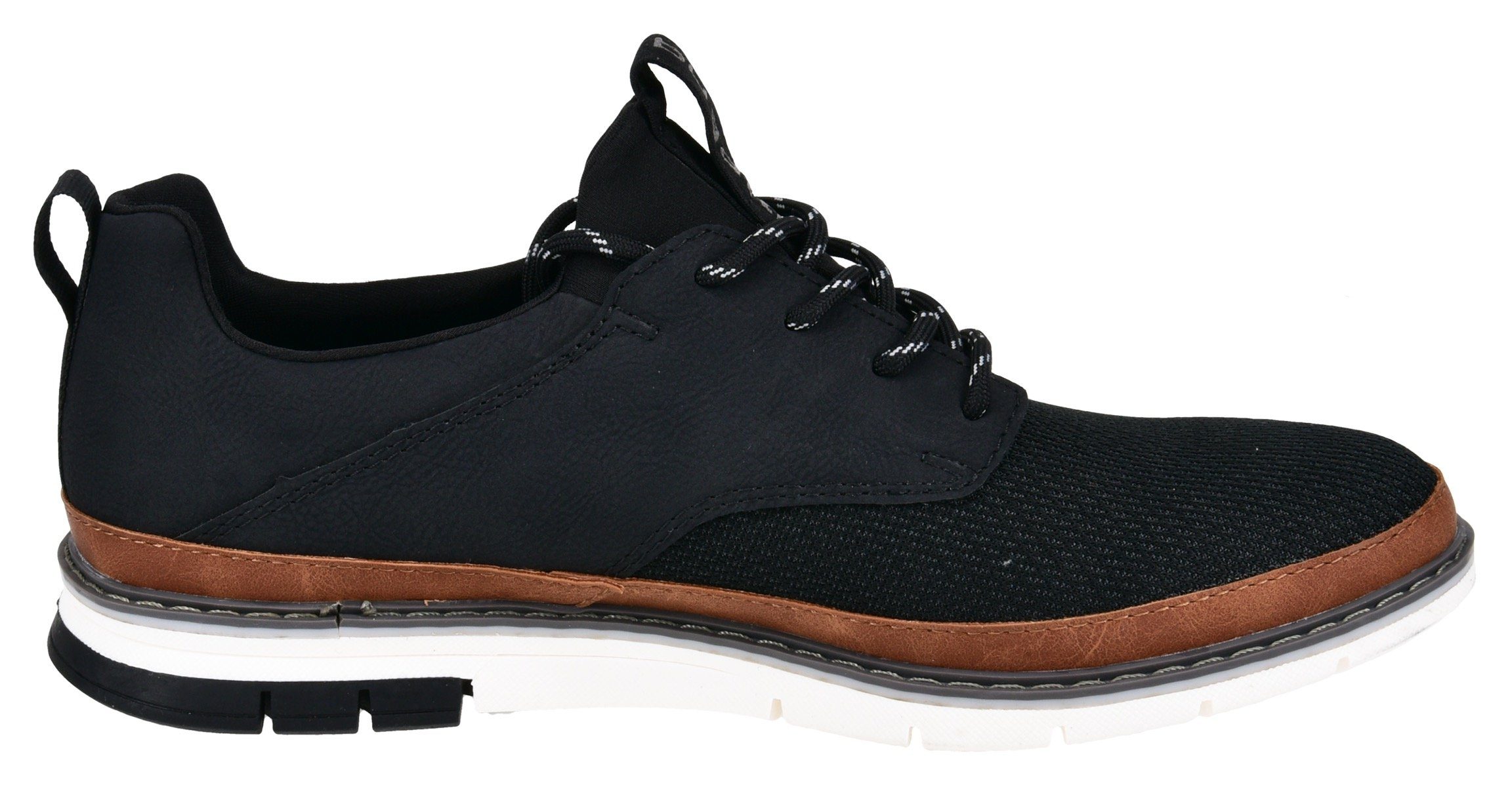 bugatti Schnürschuh mit Lochmuster, Freizeitschuh, Halbschuh, Schnürschuh