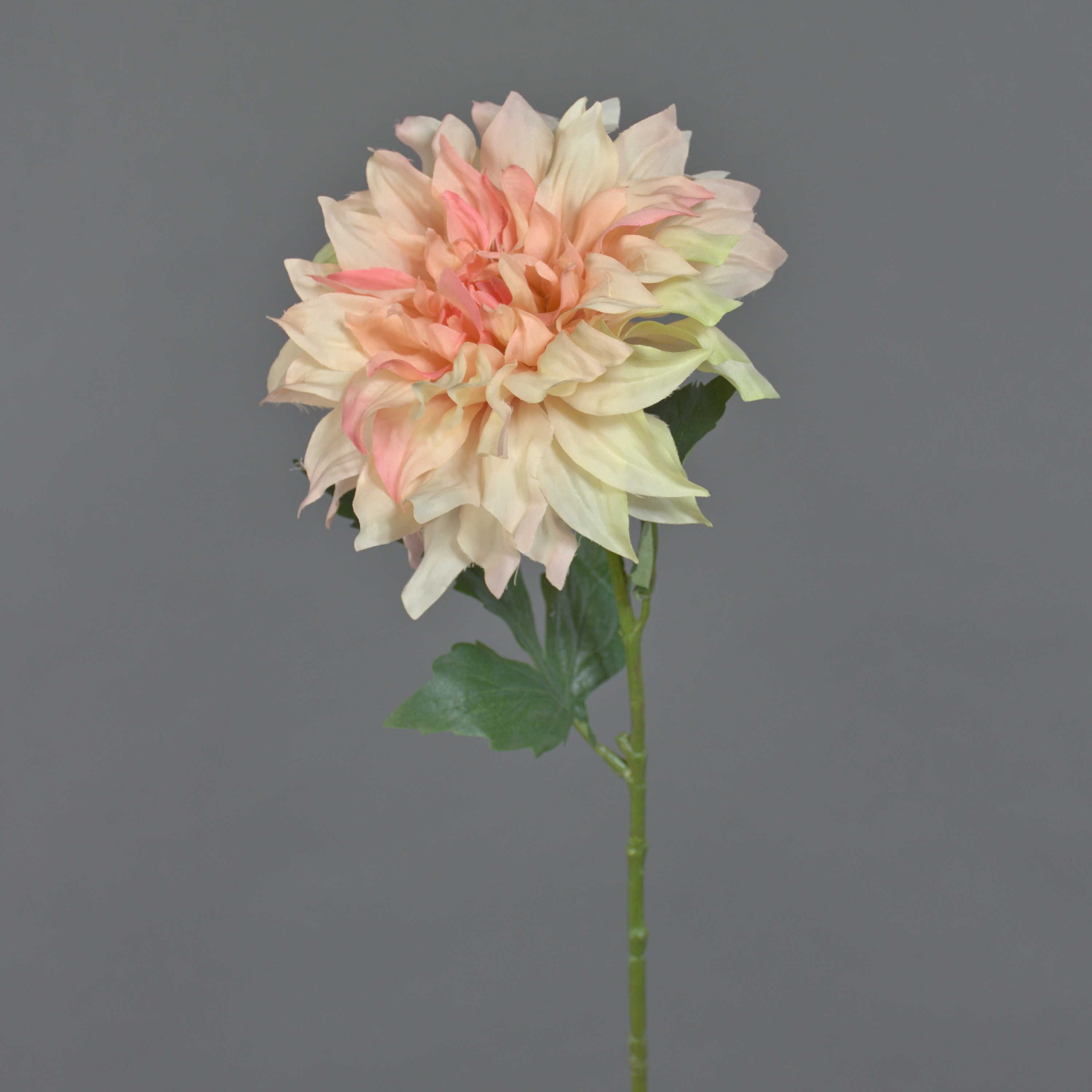 Kunstblume Deko Dahlie Natsu, pfirsich, 60cm Dahlie, artplants, Höhe 60.0 cm
