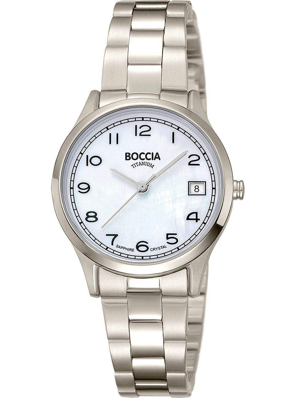 Boccia Quarzuhr Boccia 3324-01 Damenuhr Titanium 31mm 5ATM Boccia 3324-01 Damenuhr Titanium 31mm 5ATM