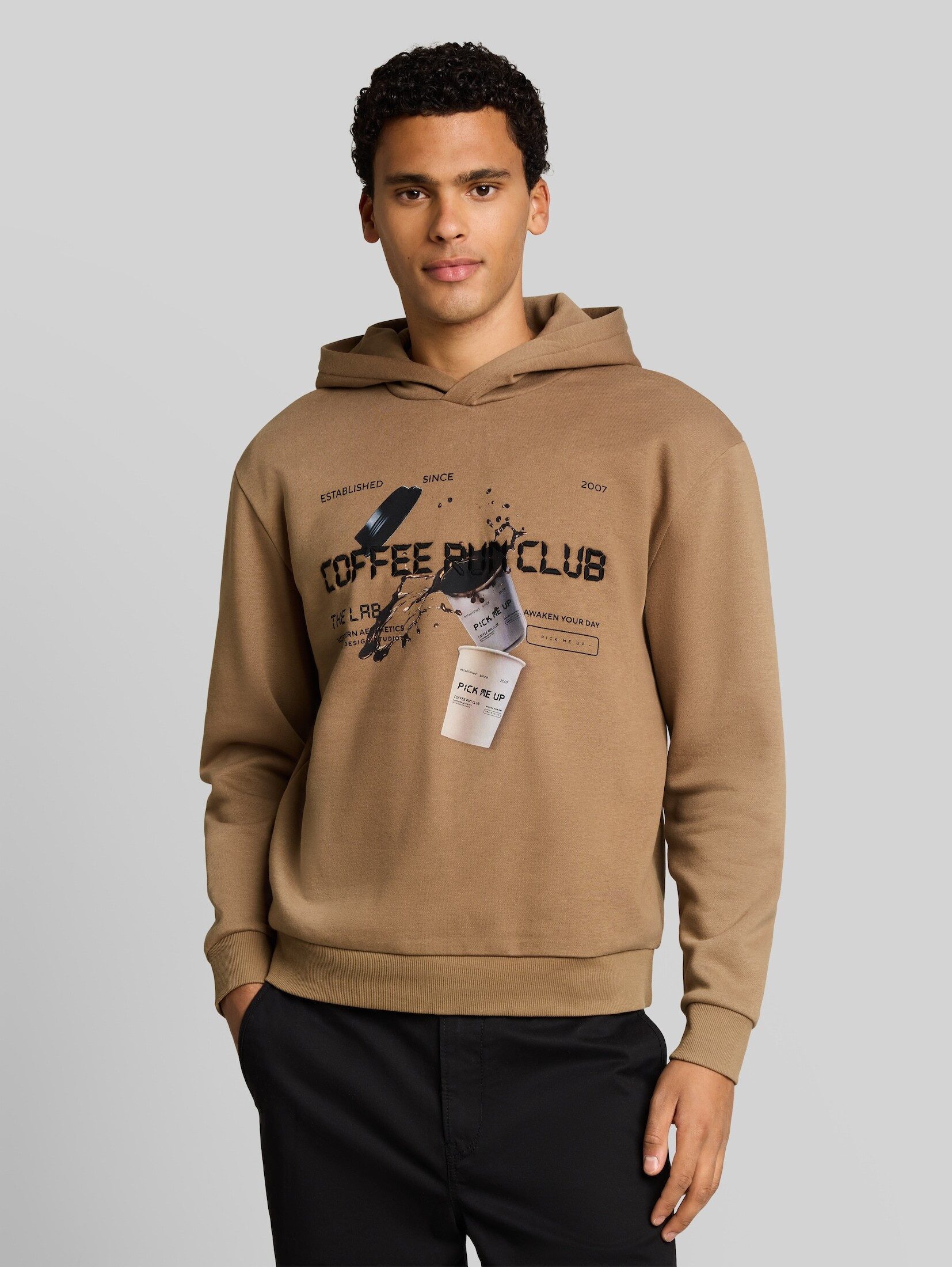 TOM TAILOR Denim Sweatshirt Strick & Sweatshirts Relaxed Fit Hoodie Sweatshirt mit Print